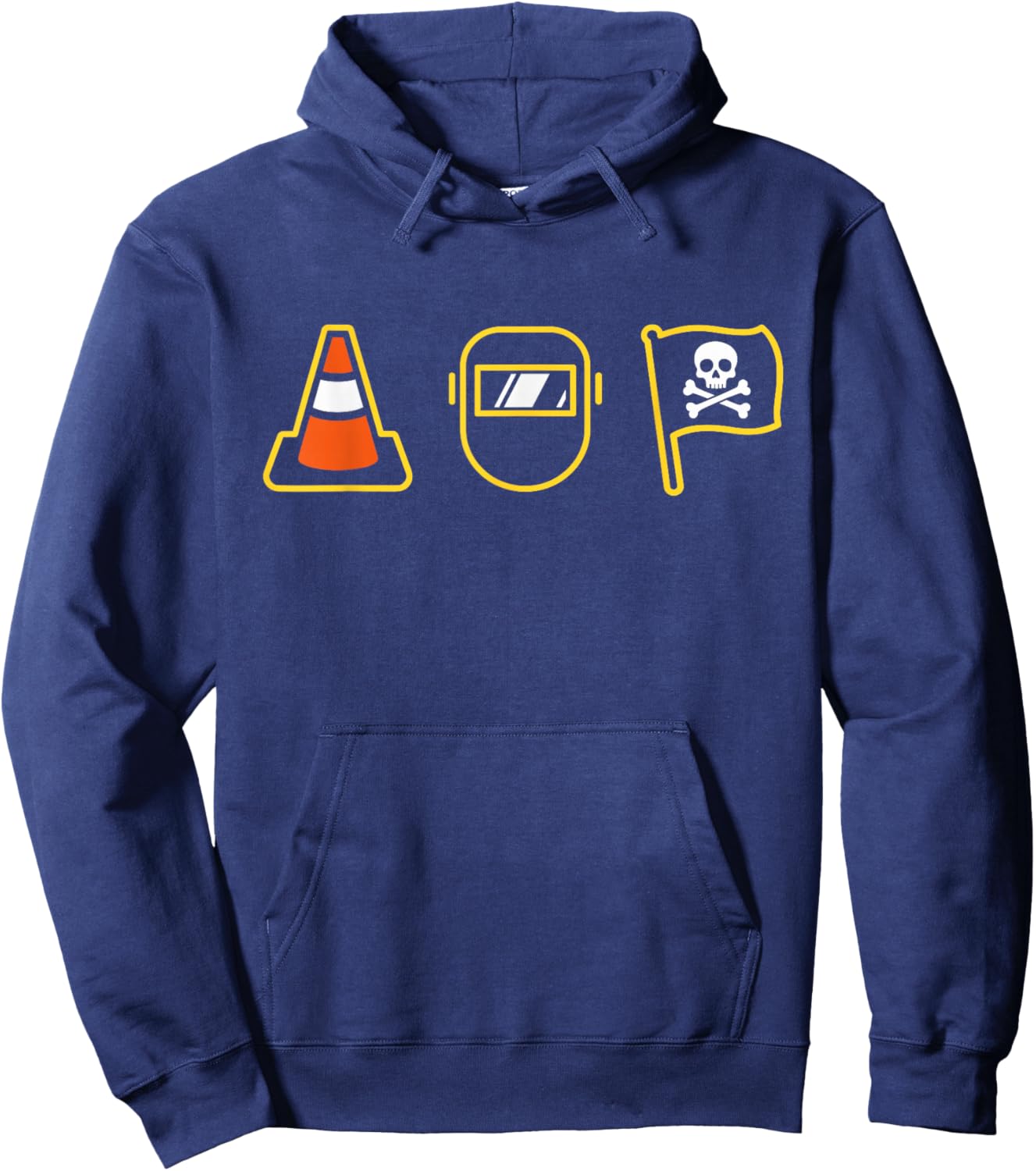 Pittsburgh, Hoist The Traffic Cone 3 Icons Hoodie - Hoodie | Navy