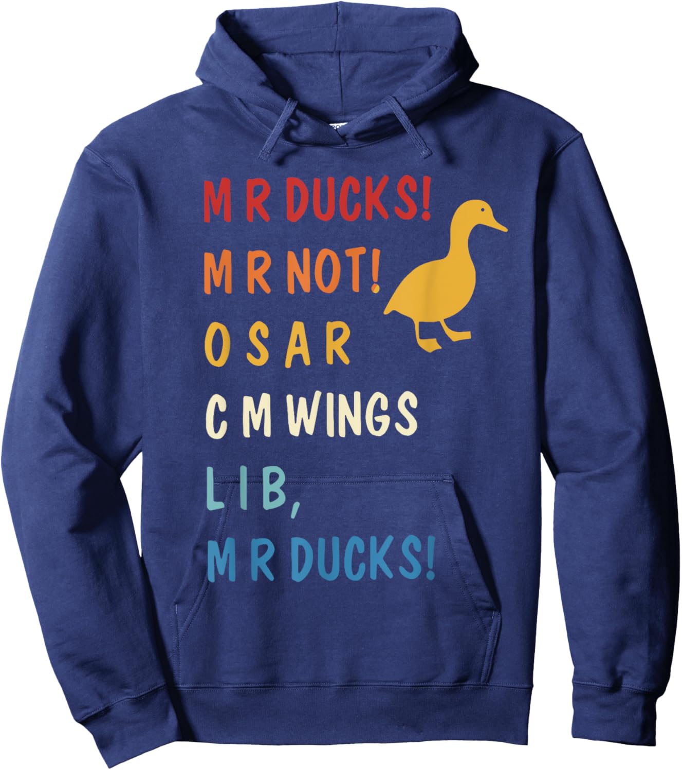 MR Ducks MR Not Osar CM Wings Funny Duck Hoodie - Hoodie | Navy