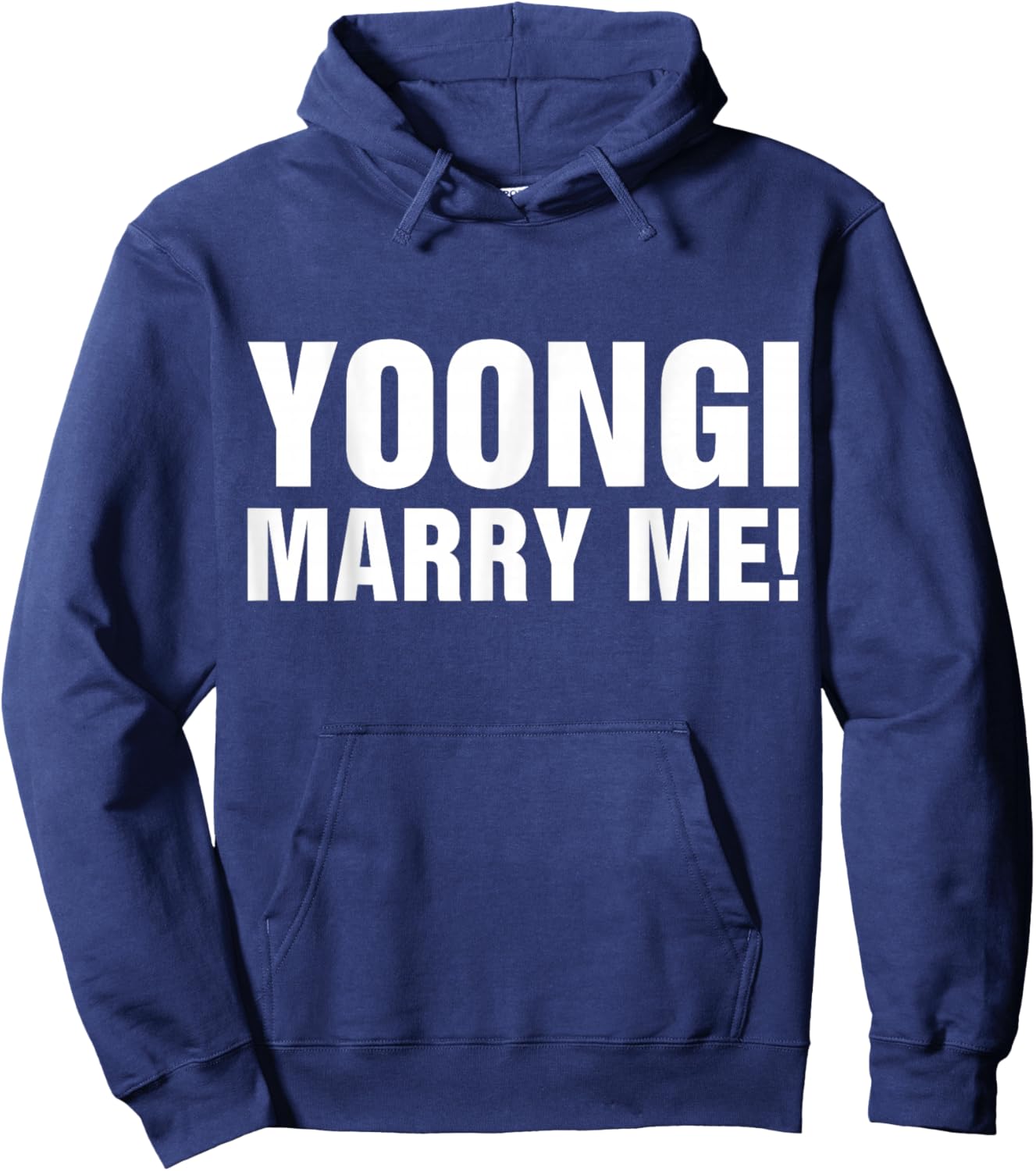 Yoongi Marry Me Hoodie - Hoodie | Navy