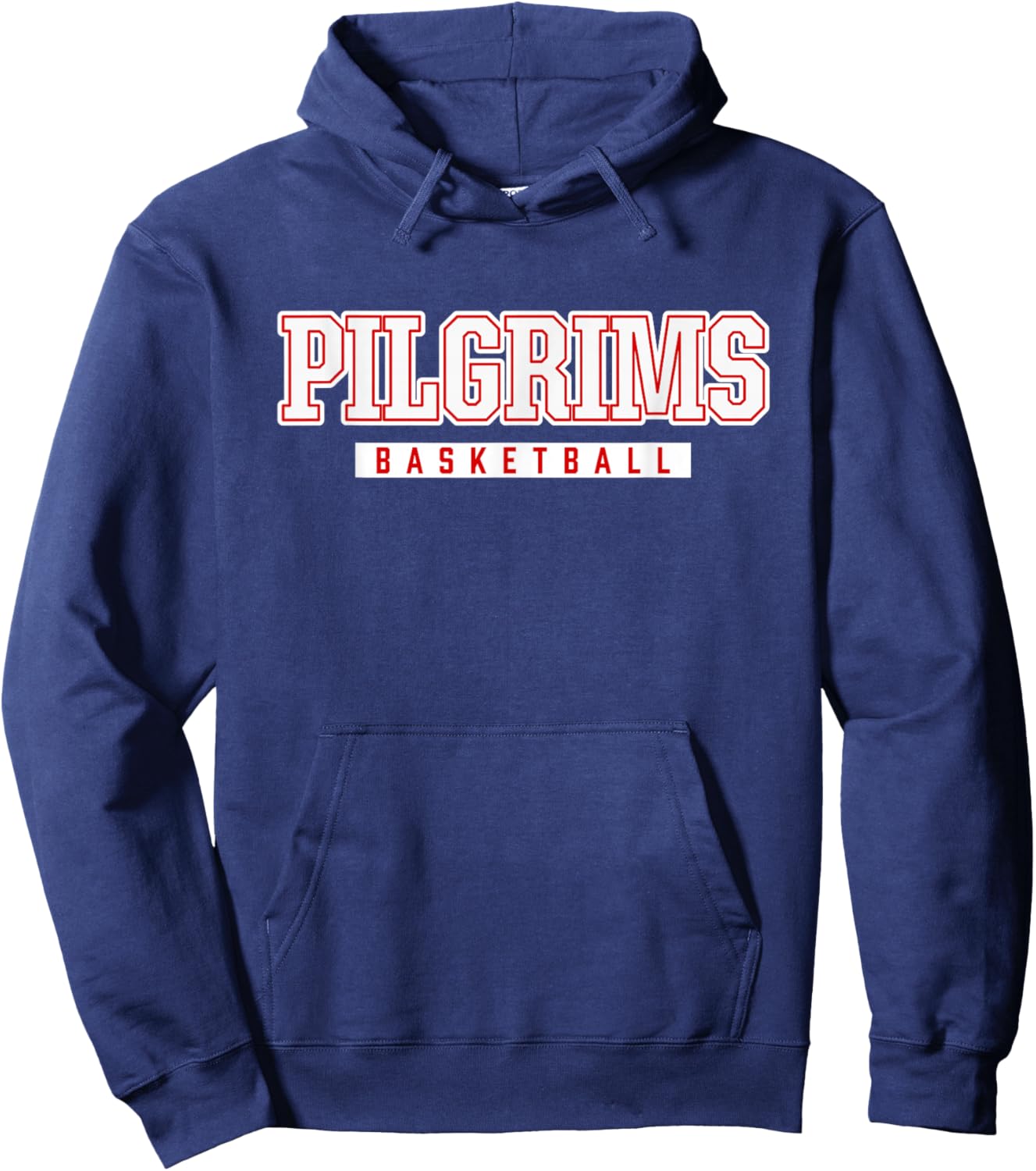 Pilgrims Basketball Plymouth High School Hoodie - Hoodie | Navy