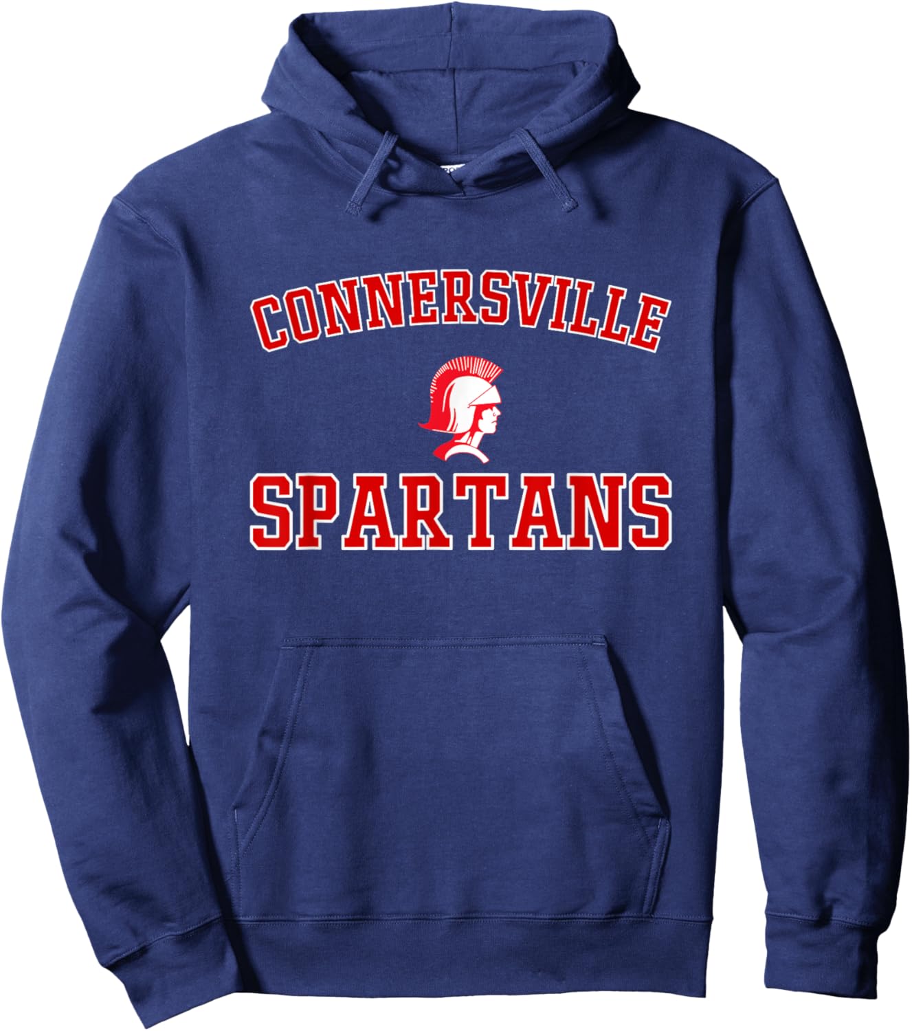 Connersville Spartans Logo Varsity HS Hoodie - Hoodie | Navy
