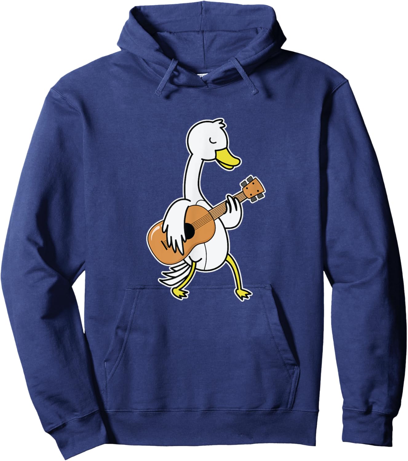 Goose playing Guitar Hoodie - Hoodie | Navy