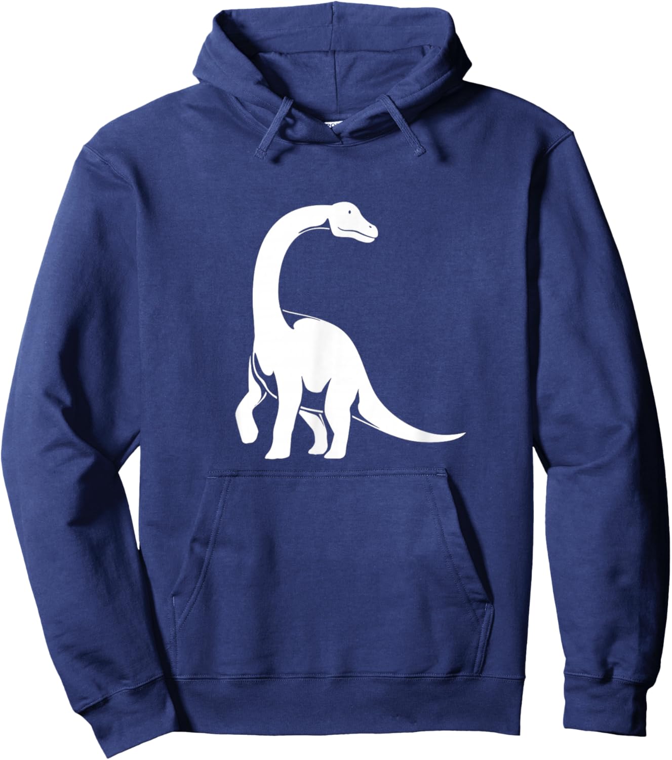 Vintage Long Neck Dinosaur Brachiosaurus Hoodie - Hoodie | Navy