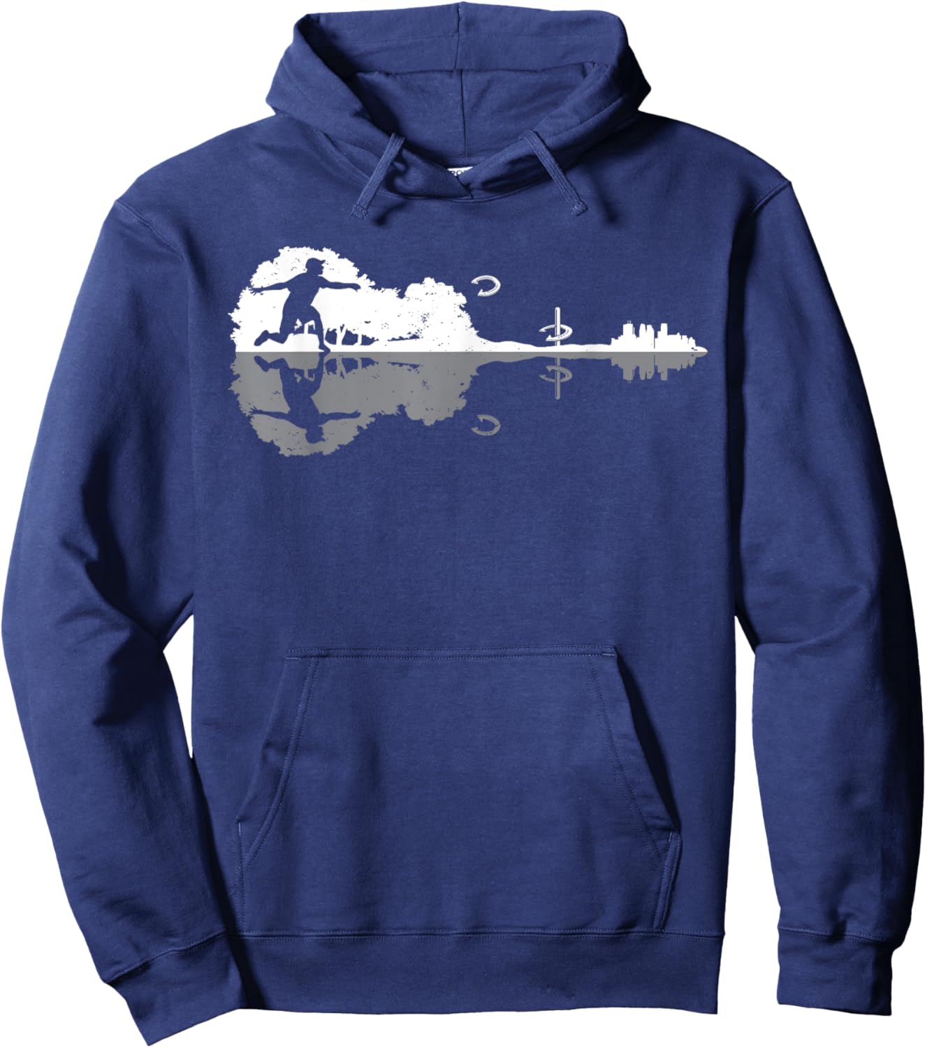 Horseshoe Pitching and Horseshoe Tossing Hoodie - Hoodie | Navy