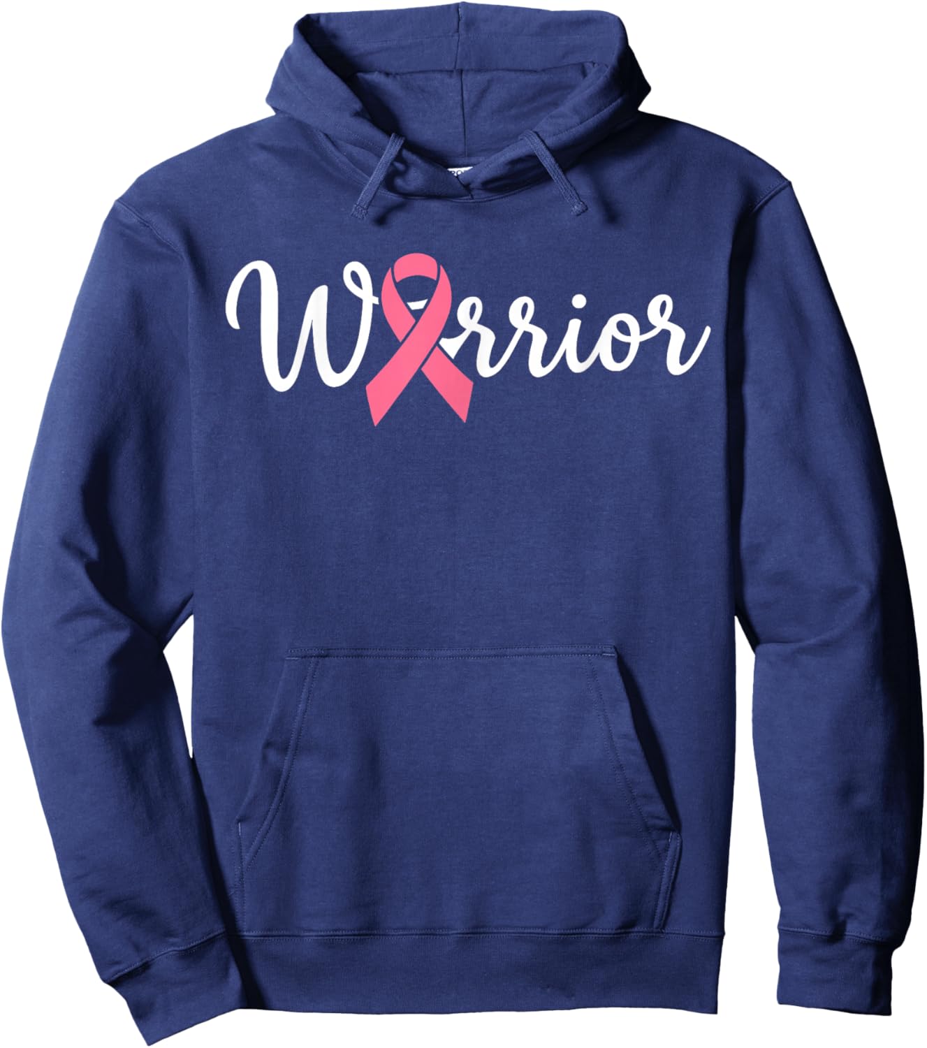 Breast Cancer Warrior Breast Cancer Awareness Hoodie - Hoodie | Navy