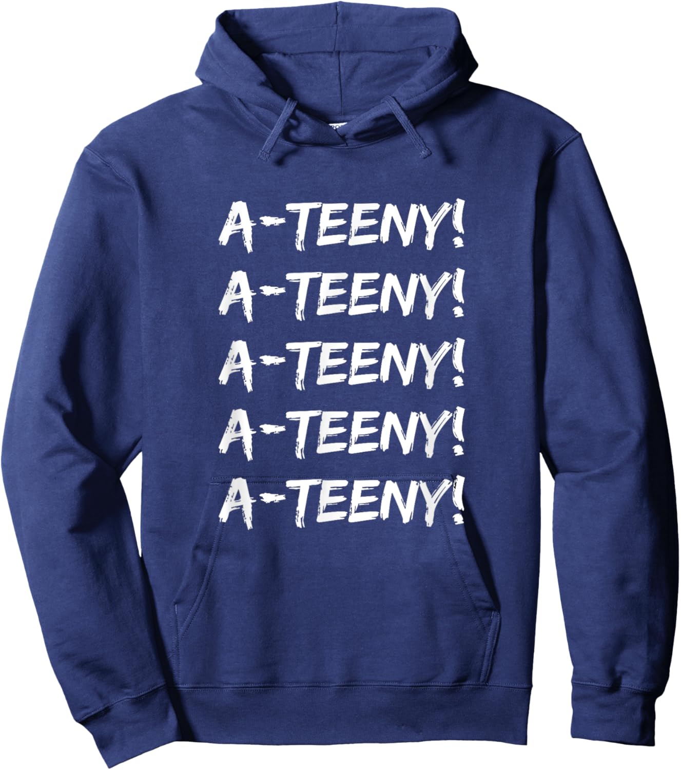Brass NYC Clothing, Inc. Fun Tin-Man Crying Tears Over Fourth Wife The Wiz Wizard-Oz Adults Black Small Modern Letter Print Birthday Hoodie - Hoodie | Navy