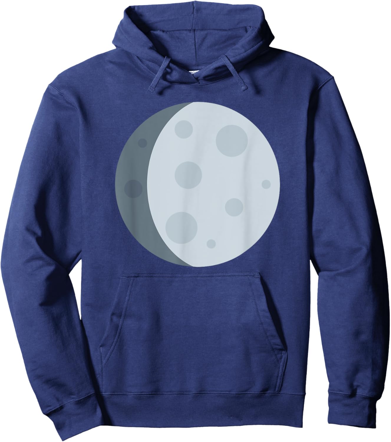 Waxing Gibbous Moon Hoodie - Hoodie | Navy