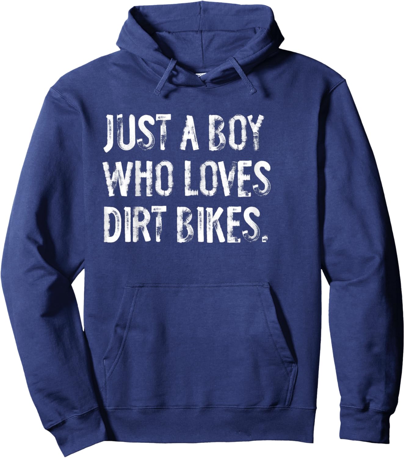 Just A Boy Who Loves Dirt Bikes Hoodie - Hoodie | Navy
