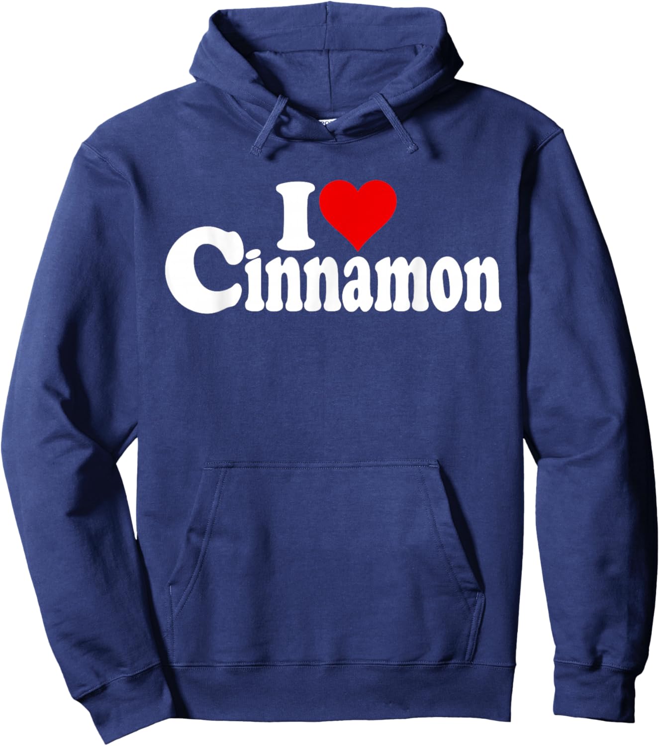 I Love Heart Cinnamon Spice Hoodie - Hoodie | Navy