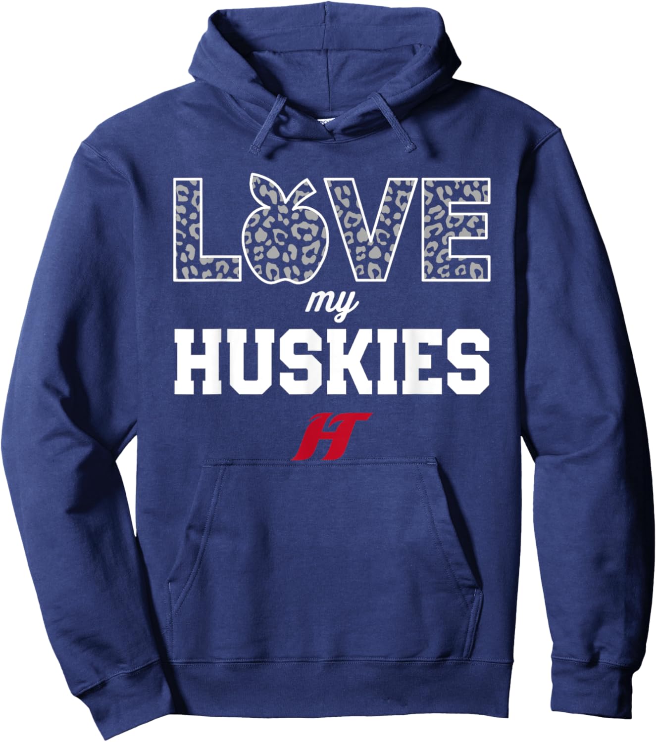 Hewitt-Trussville Huskies Logo Love My Team HS Hoodie - Hoodie | Navy