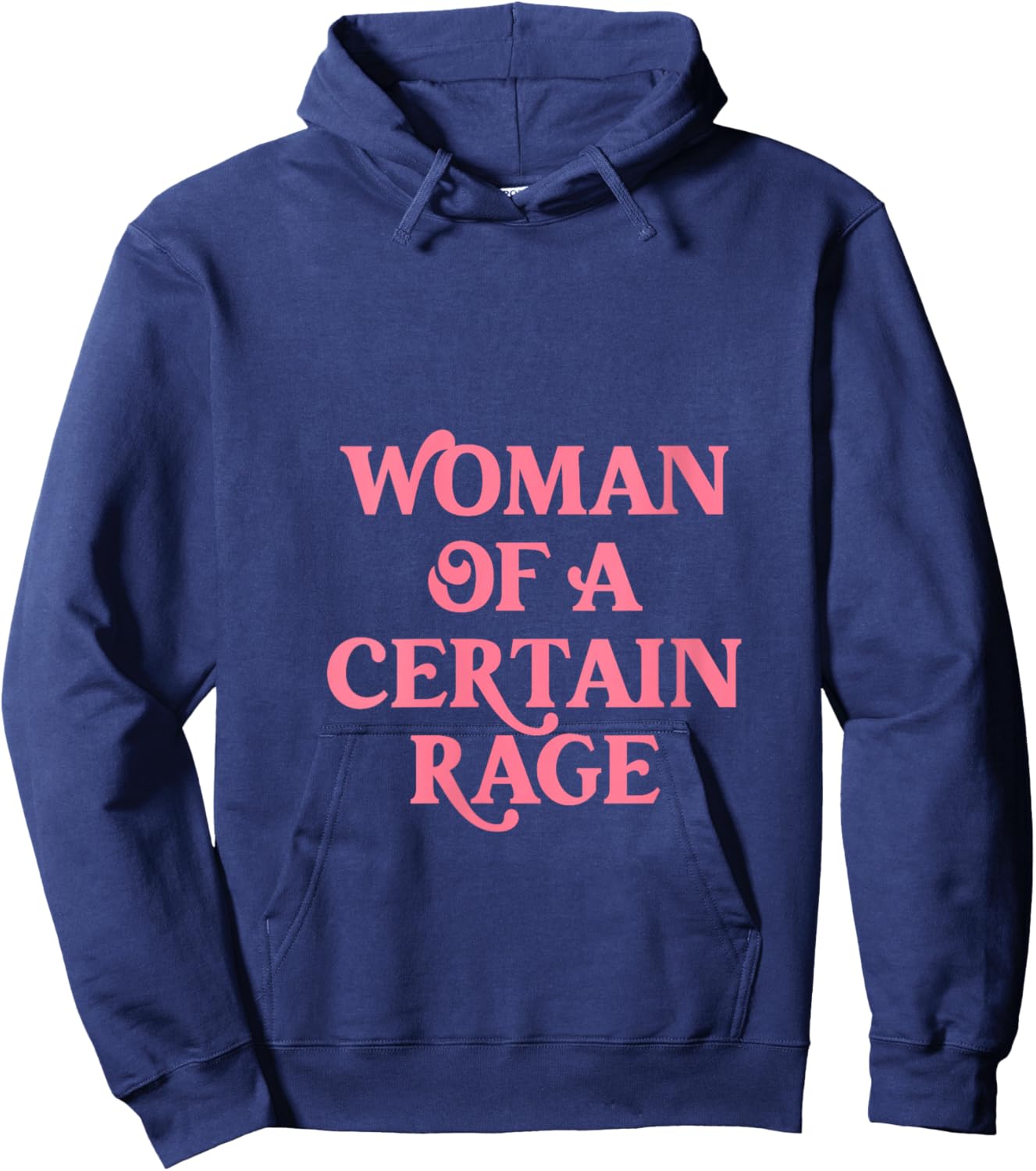 Women's Woman, of A Certain Rage V-Neck Hoodie - Hoodie | Navy