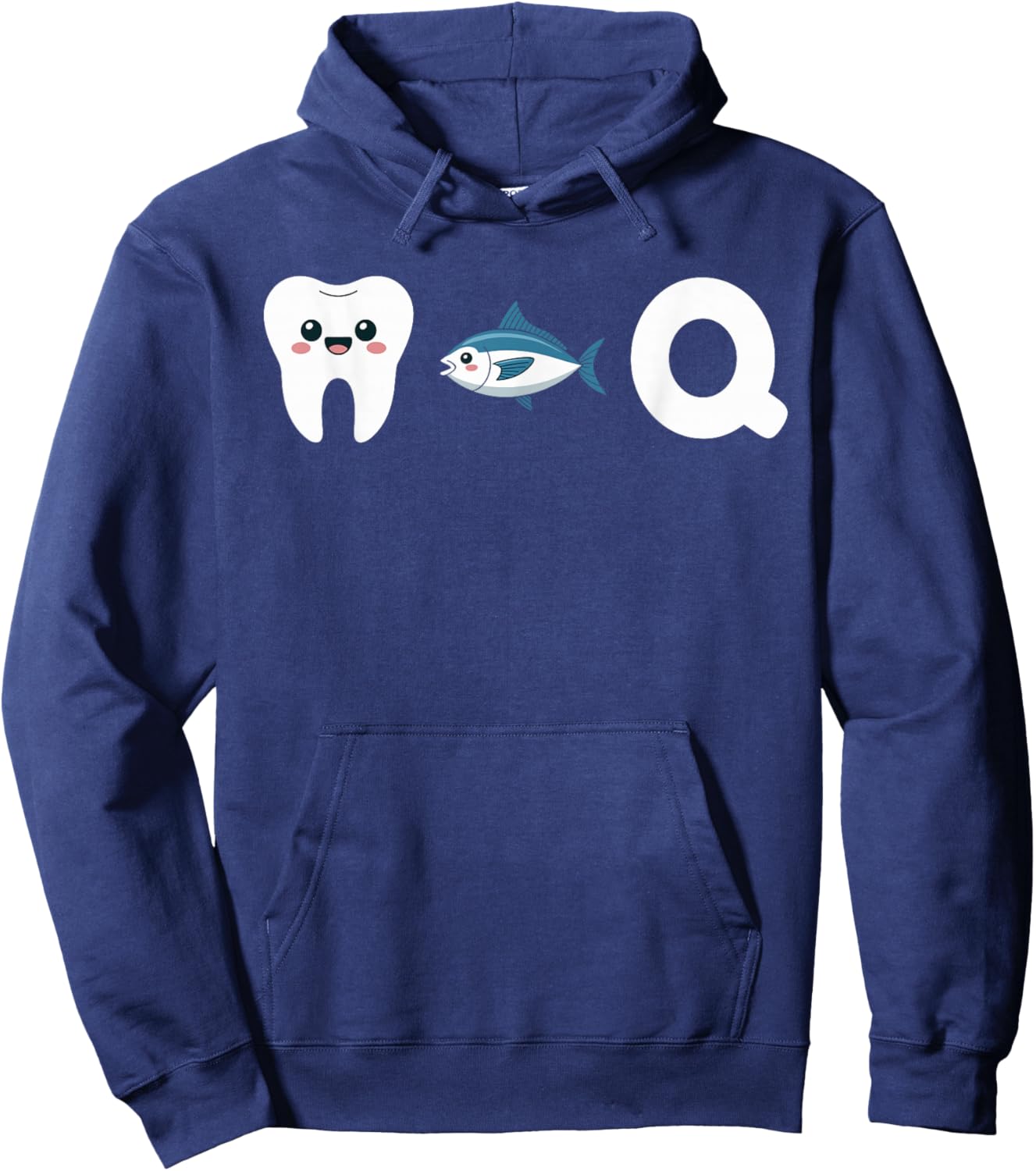 DTQ Dent Tuna Q Funny Word Game Funny Funny Hoodie - Hoodie | Navy