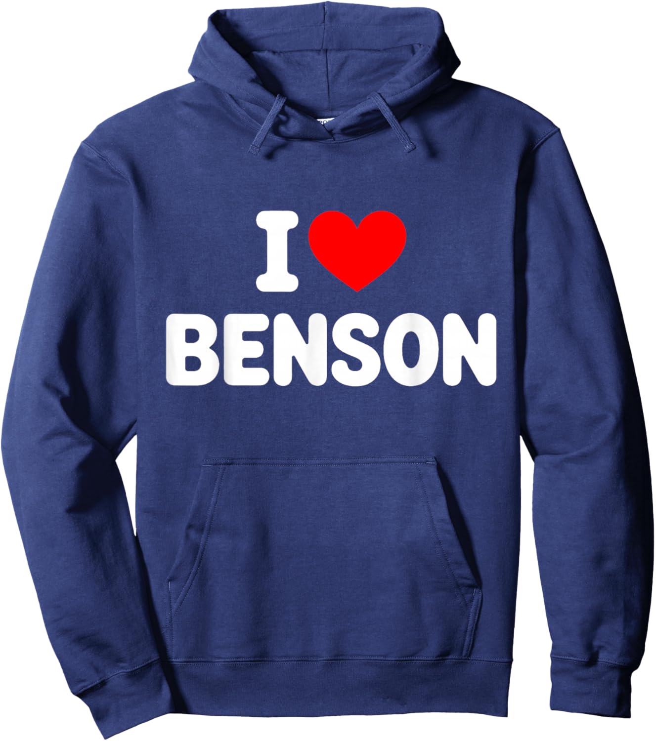 I Love Benson Heart Hoodie - Hoodie | Navy