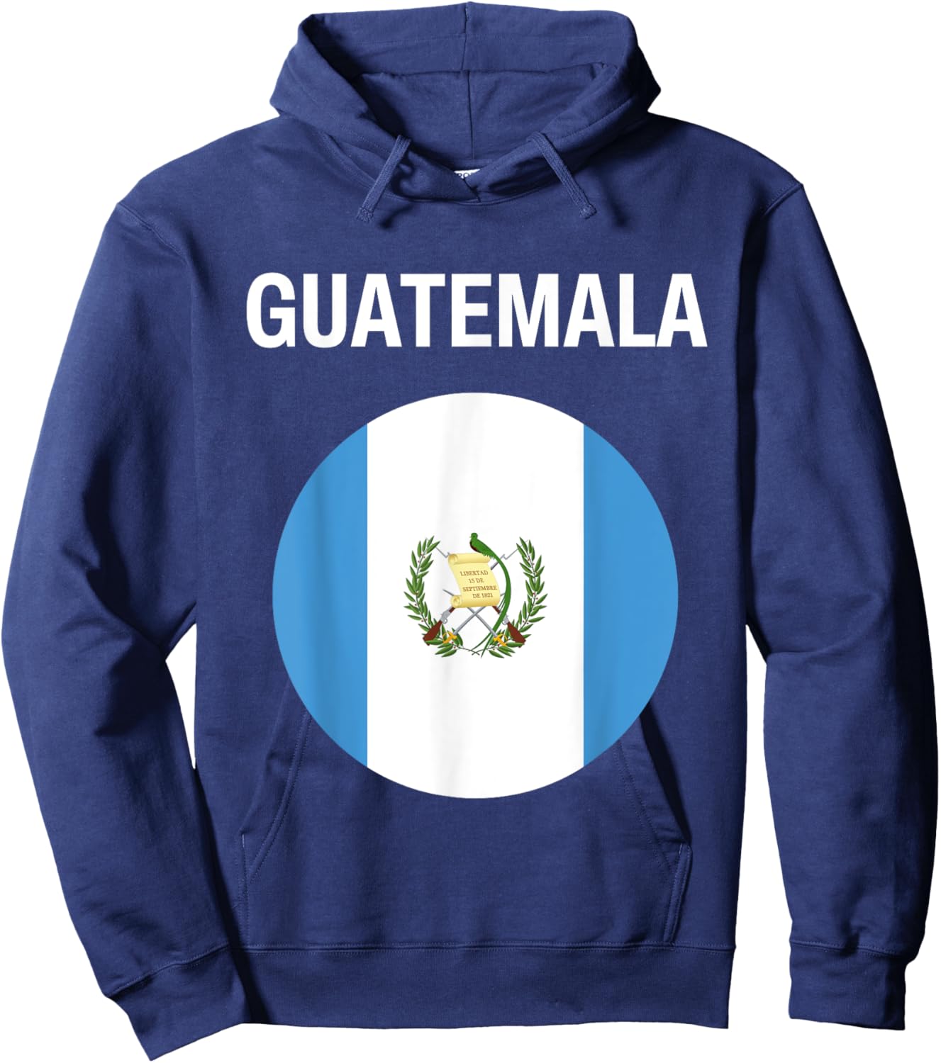 Guatemala Flag Modern Hoodie - Hoodie | Navy
