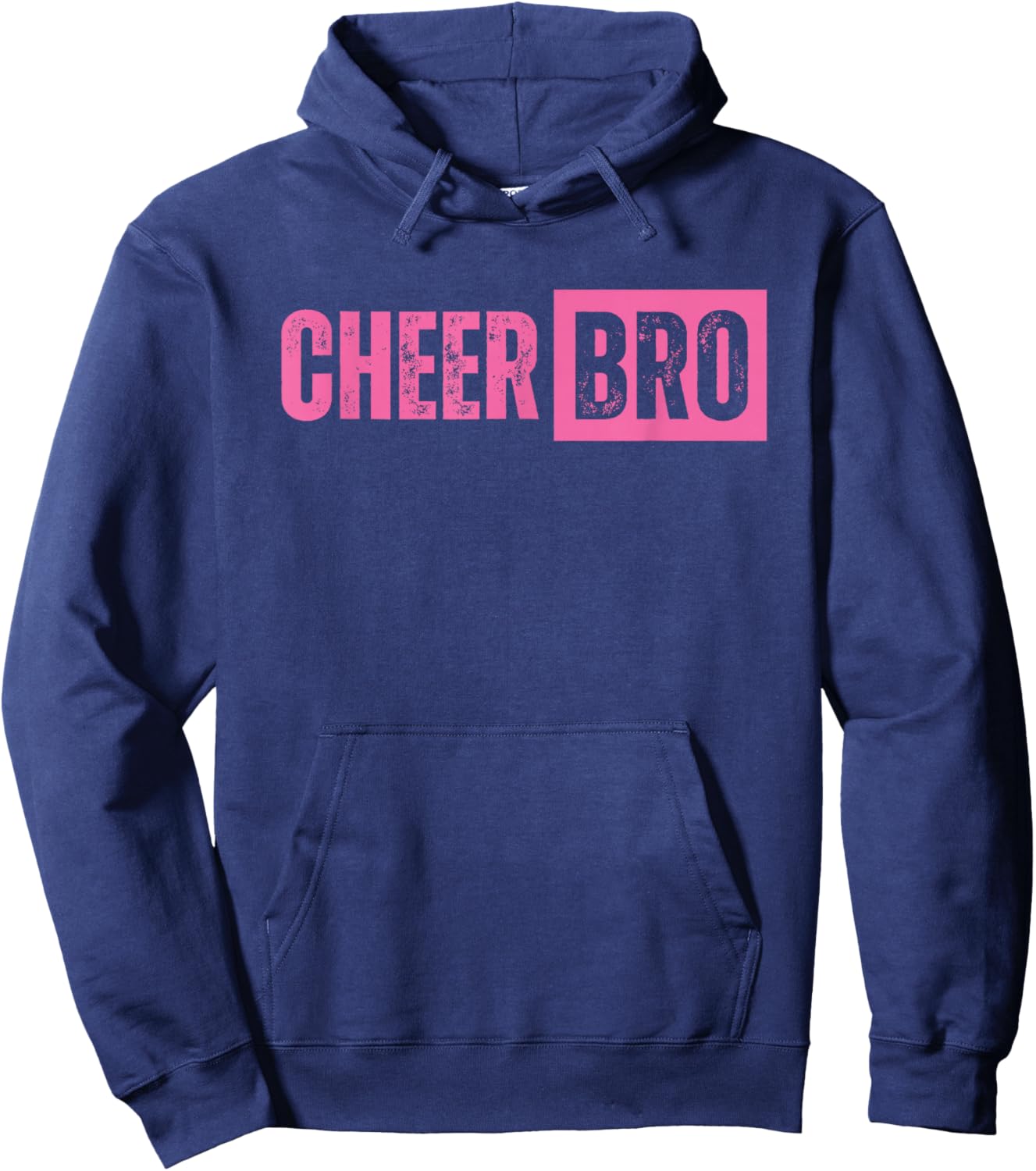Cheer Bro Cheerleader Brother Pink Hoodie - Hoodie | Navy