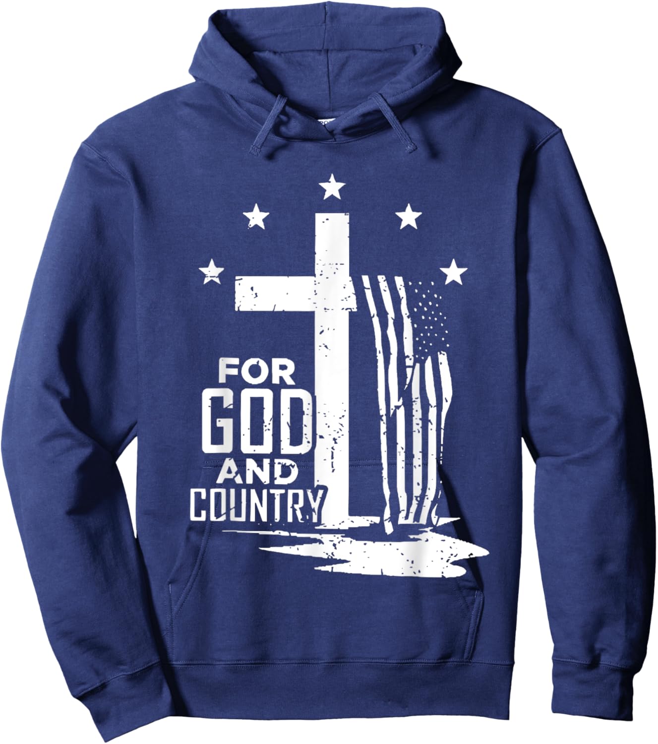 For God and Country Hoodie - Hoodie | Navy