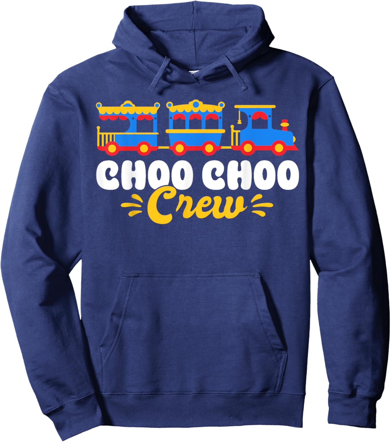 Choo Choo Crew Railway Train Birthday Hoodie - Hoodie | Navy