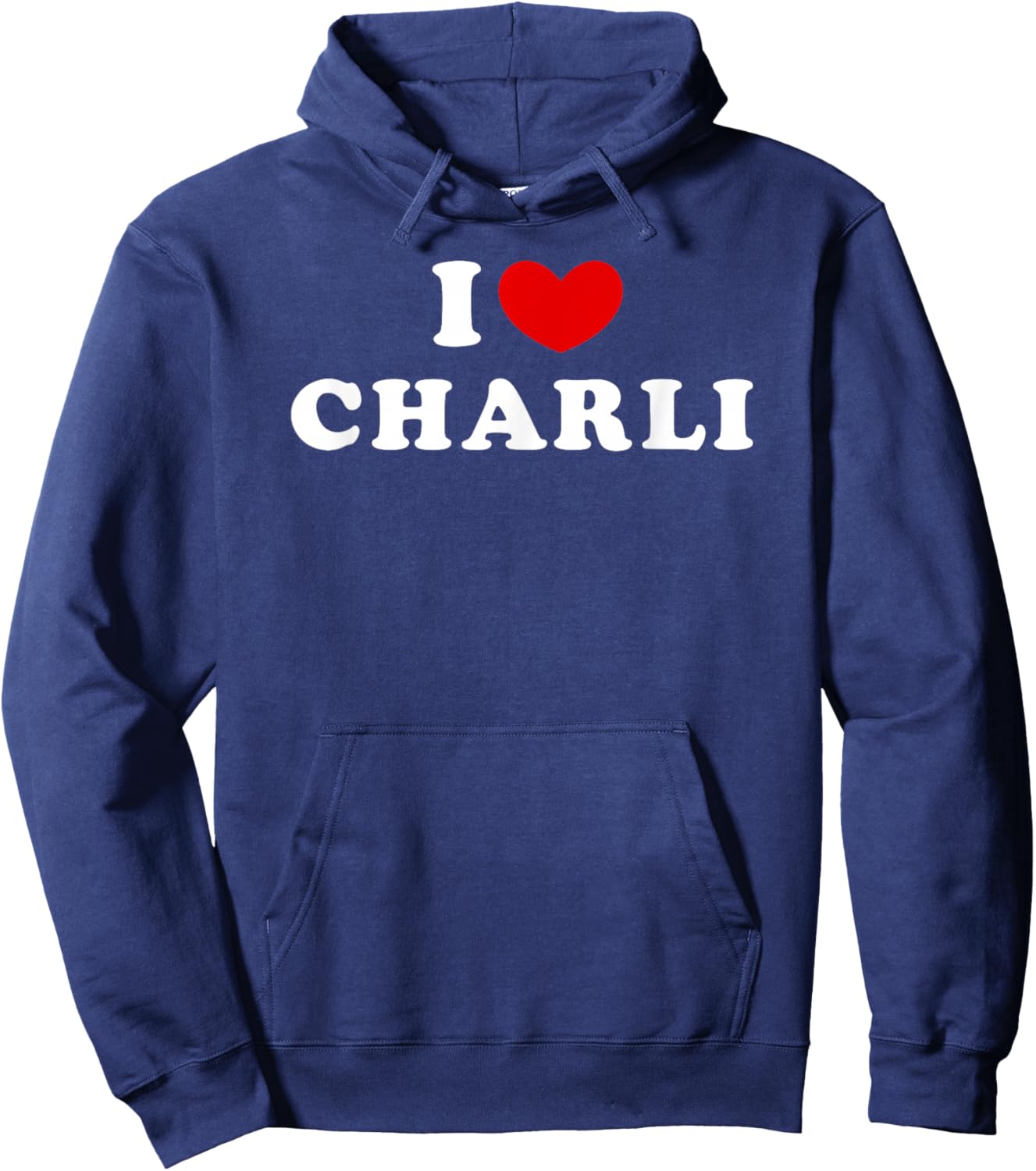 I Love Charli, I Love Charli Hoodie - Hoodie | Navy