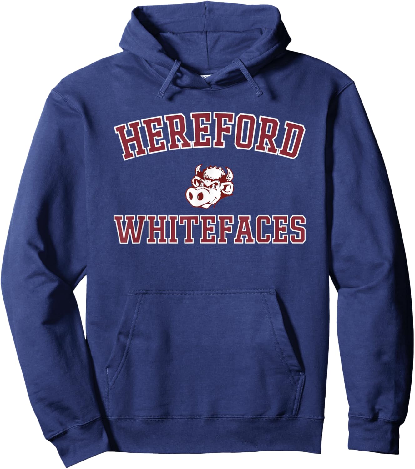 Hereford Whitefaces Logo Varsity HS Hoodie - Hoodie | Navy