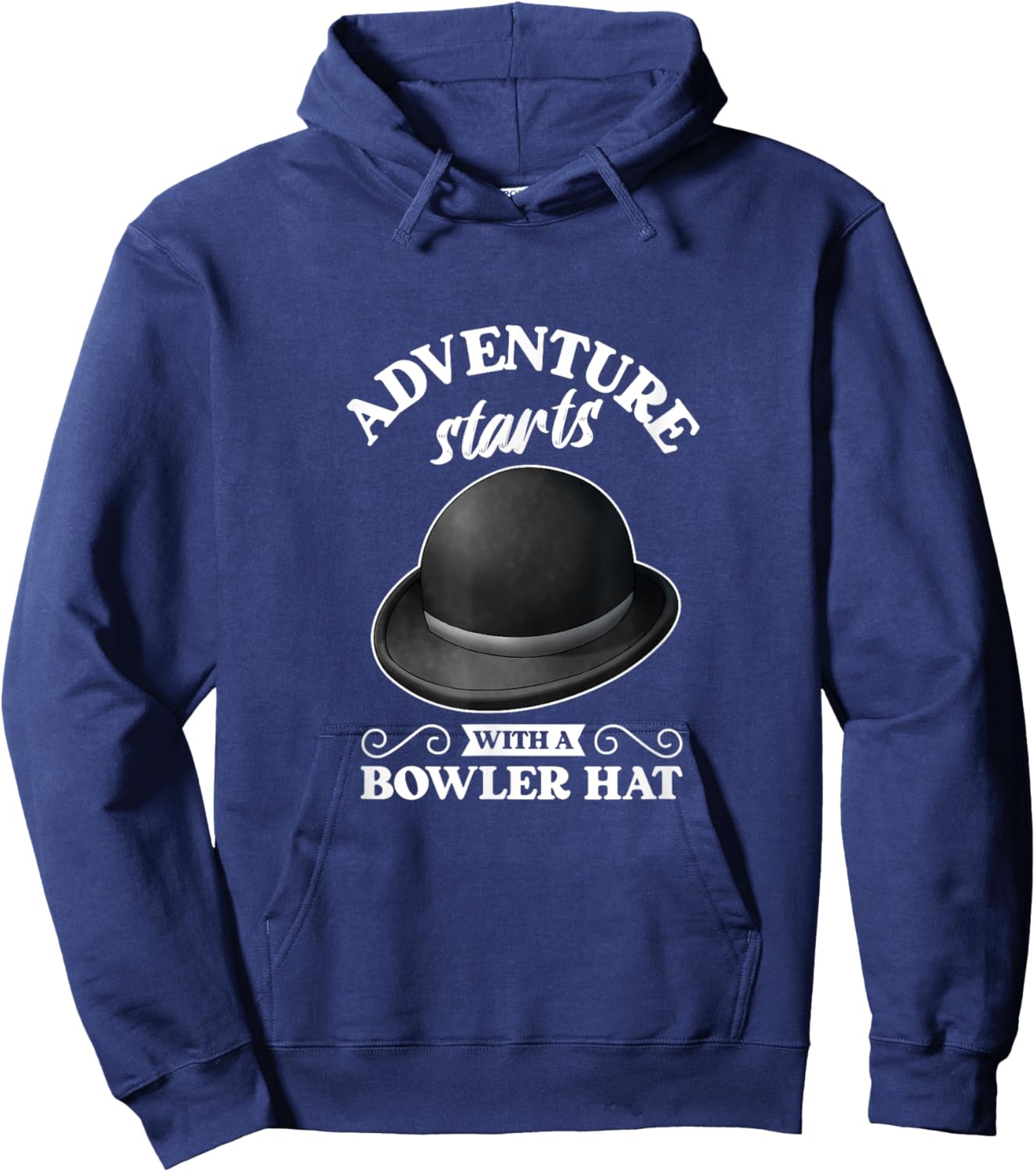 Bowler Hat Hoodie - Hoodie | Navy