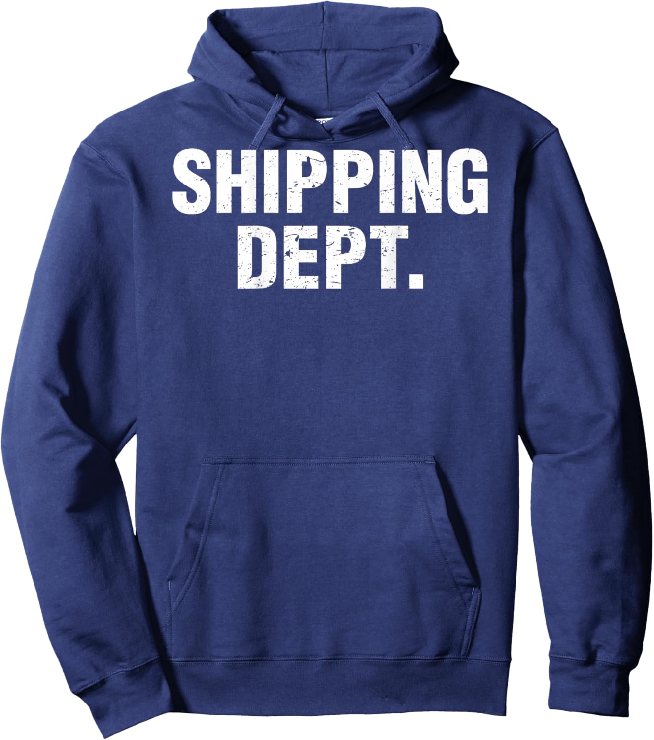 Shipping Dept. Design On The Back Hoodie - Hoodie | Navy