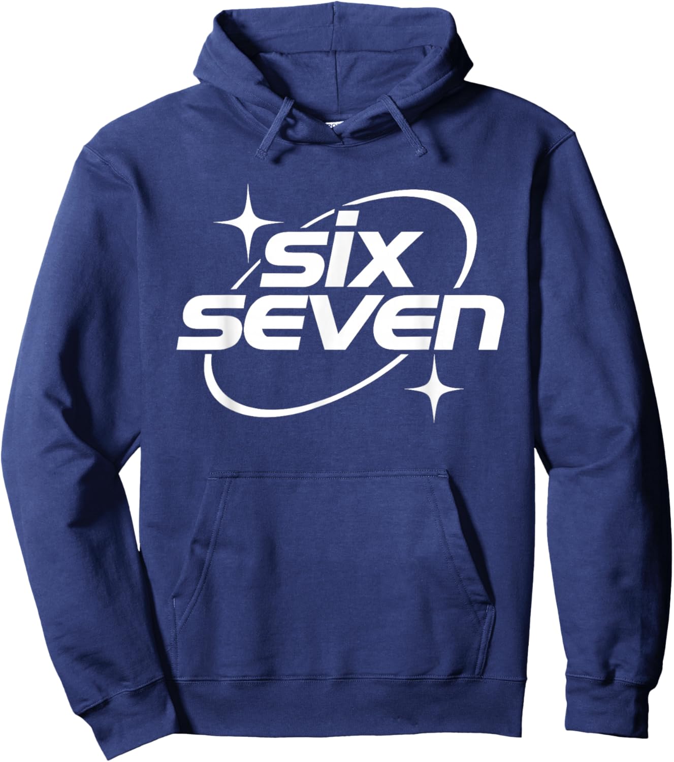 Six Seven Meme Cool Y2k 67 Gen Alpha Slang Hoodie - Hoodie | Navy