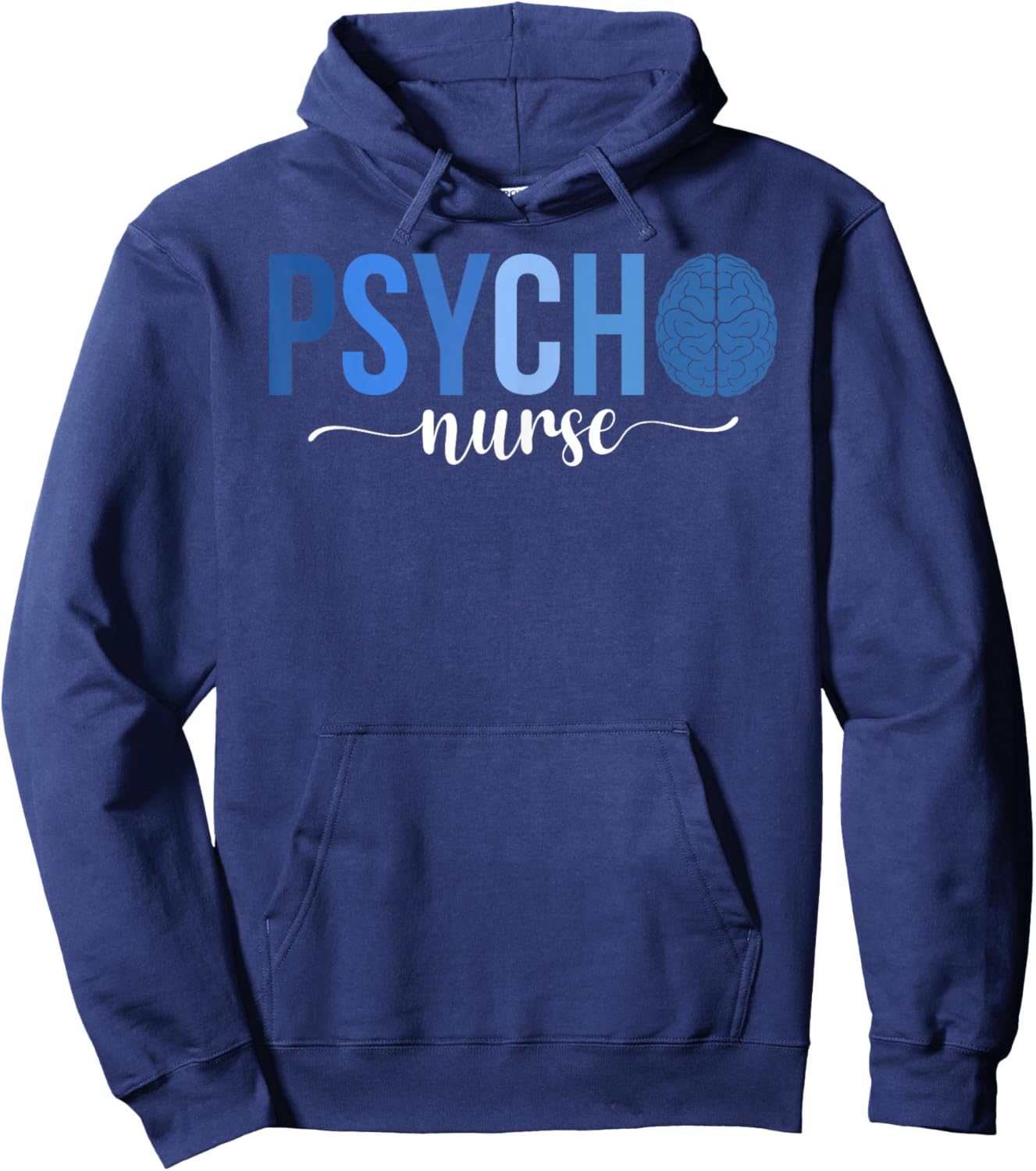Boho Psych Nurse Appreciation Psychiatric Nurse Hoodie - Hoodie | Navy