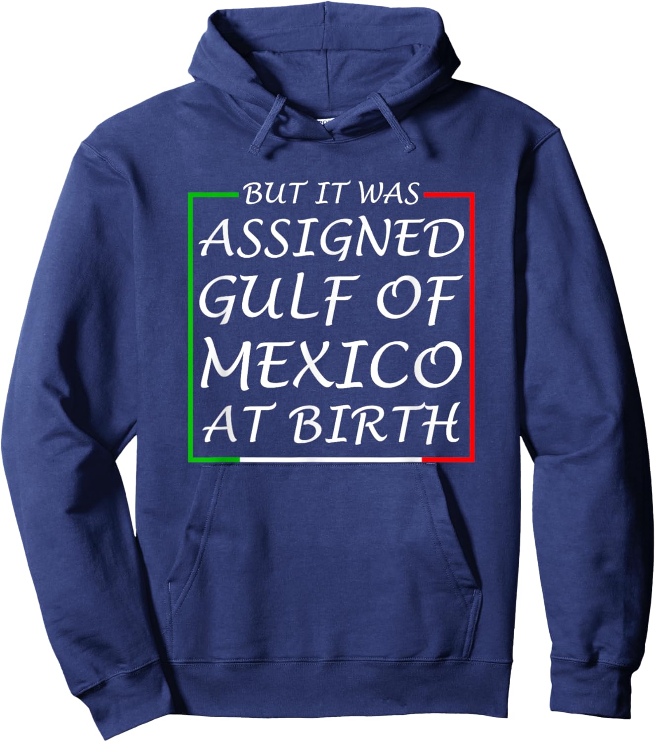 But It Was Assigned Gulf Of Mexico At Birth Hoodie - Hoodie | Navy