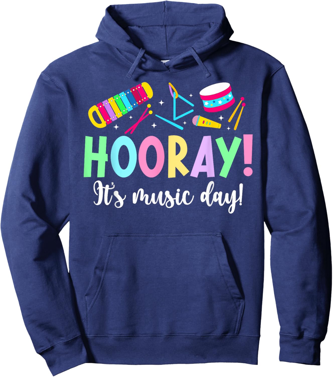 It's Music Day Music Teacher Music Teaching Hoodie - Hoodie | Navy