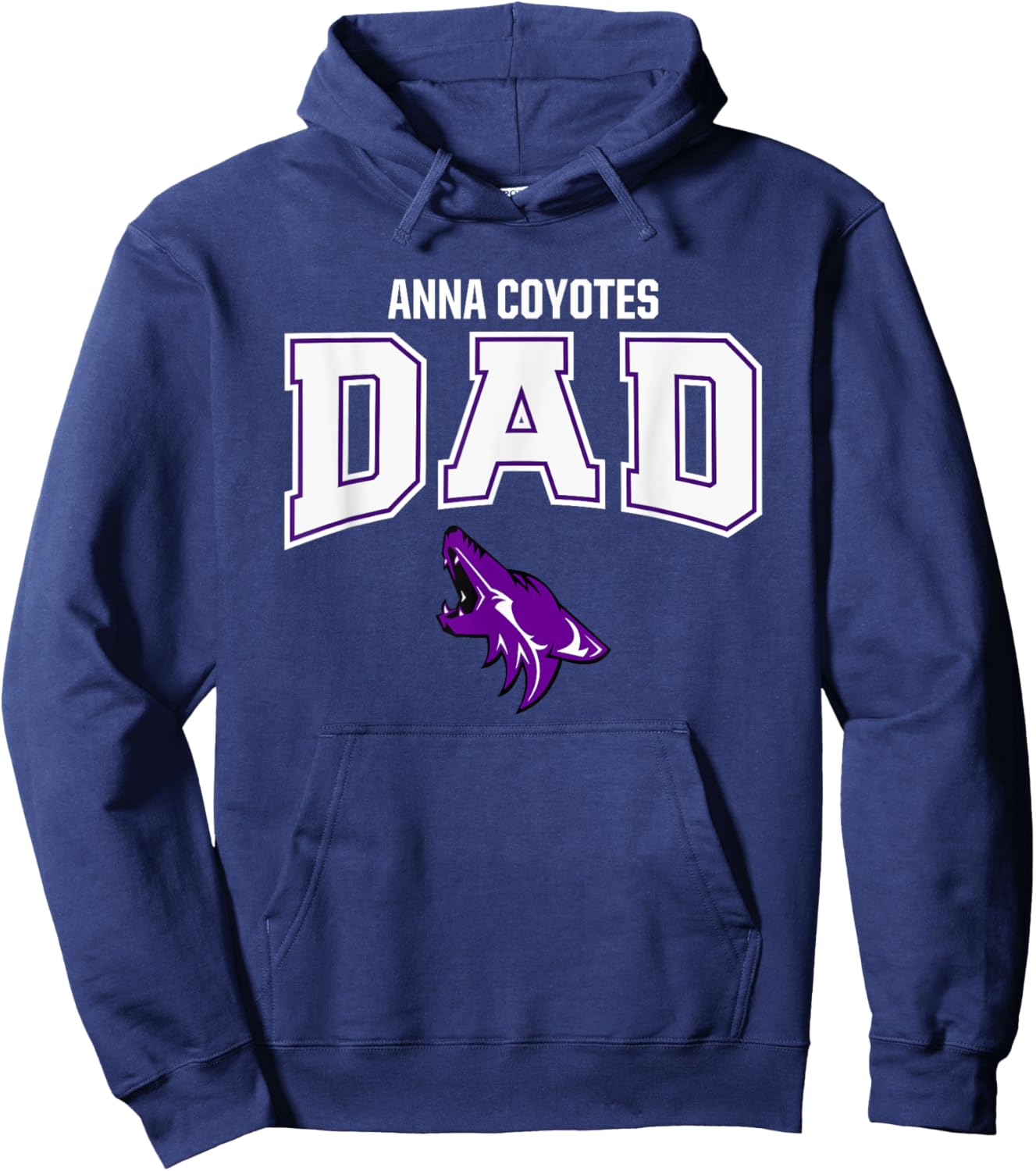 Anna Coyotes Logo Dad HS Hoodie - Hoodie | Navy