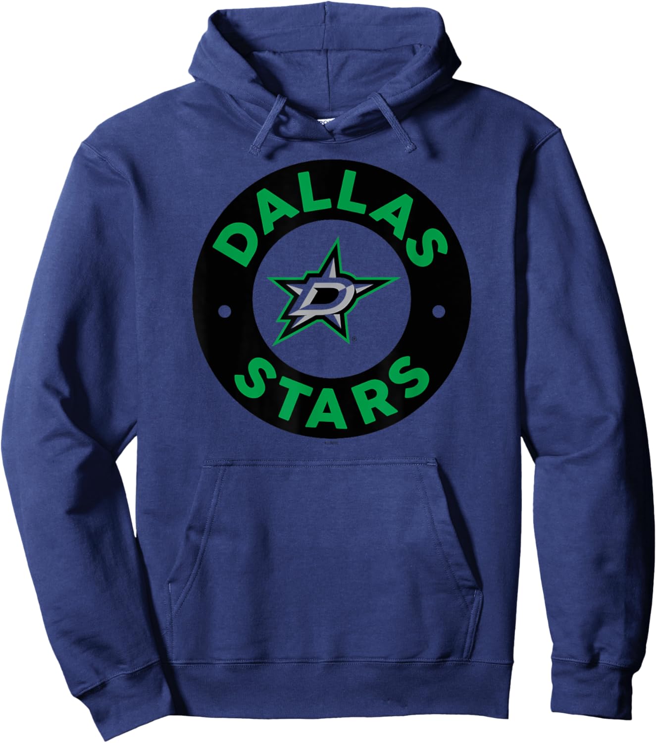 Dallas Stars Symbol White Officially Licensed Hoodie - Hoodie | Navy