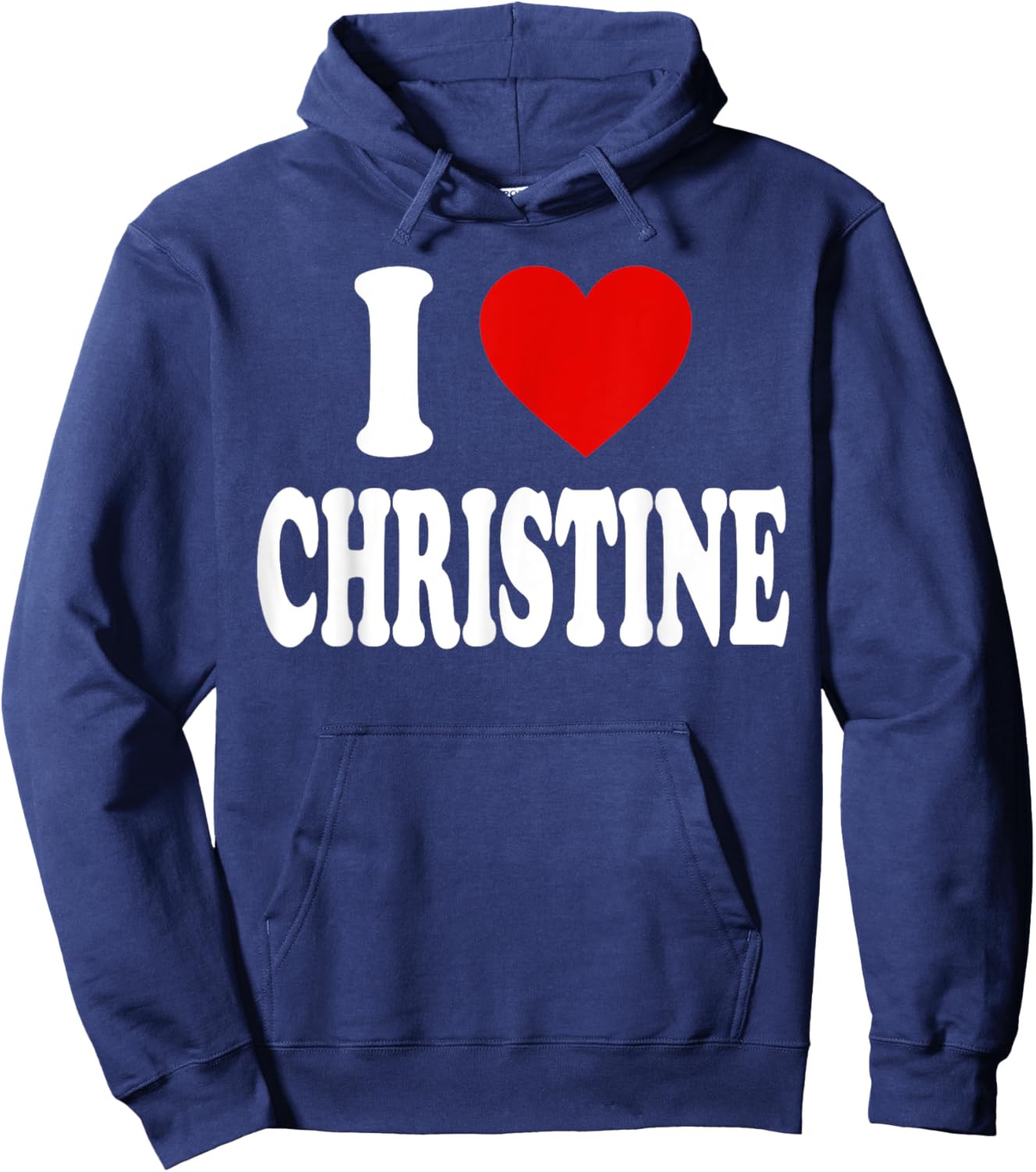 I Heart Love Christine Hoodie - Hoodie | Navy