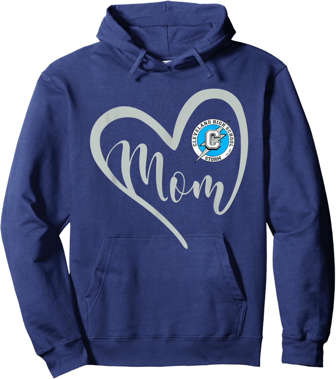 Cleveland Storm Logo Heart Mom HS Hoodie - Hoodie | Navy