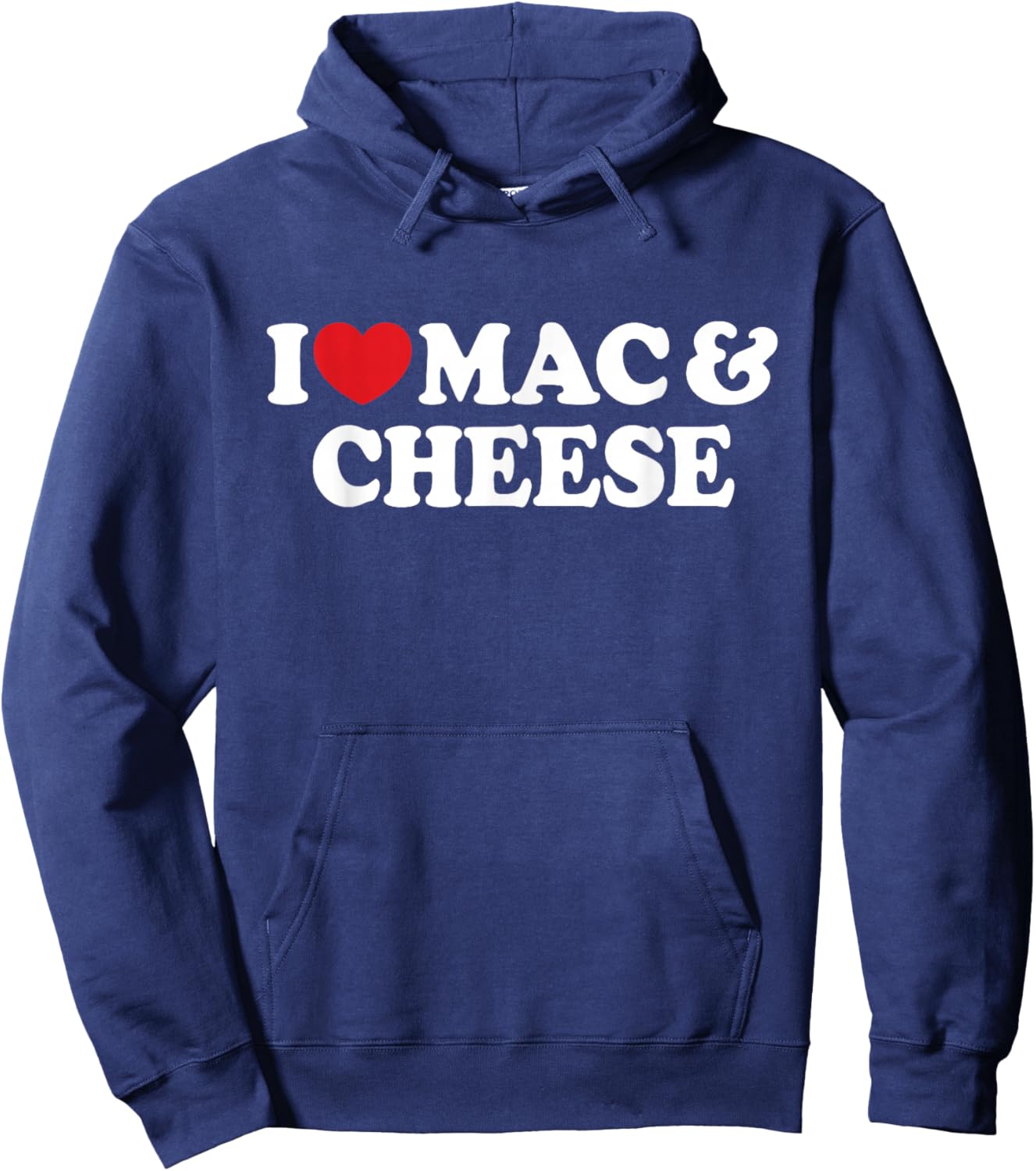 I Love Mac & Cheese I Heart Mac & Cheese Hoodie - Hoodie | Navy