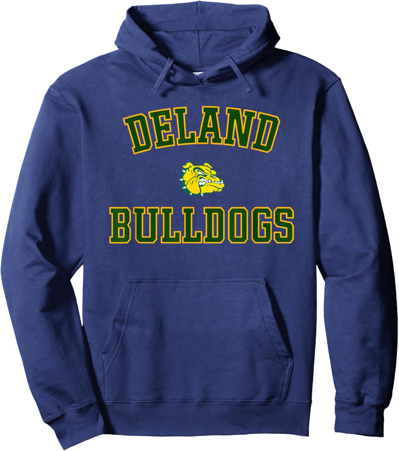 Deland Bulldogs Logo Varsity HS Hoodie - Hoodie | Navy