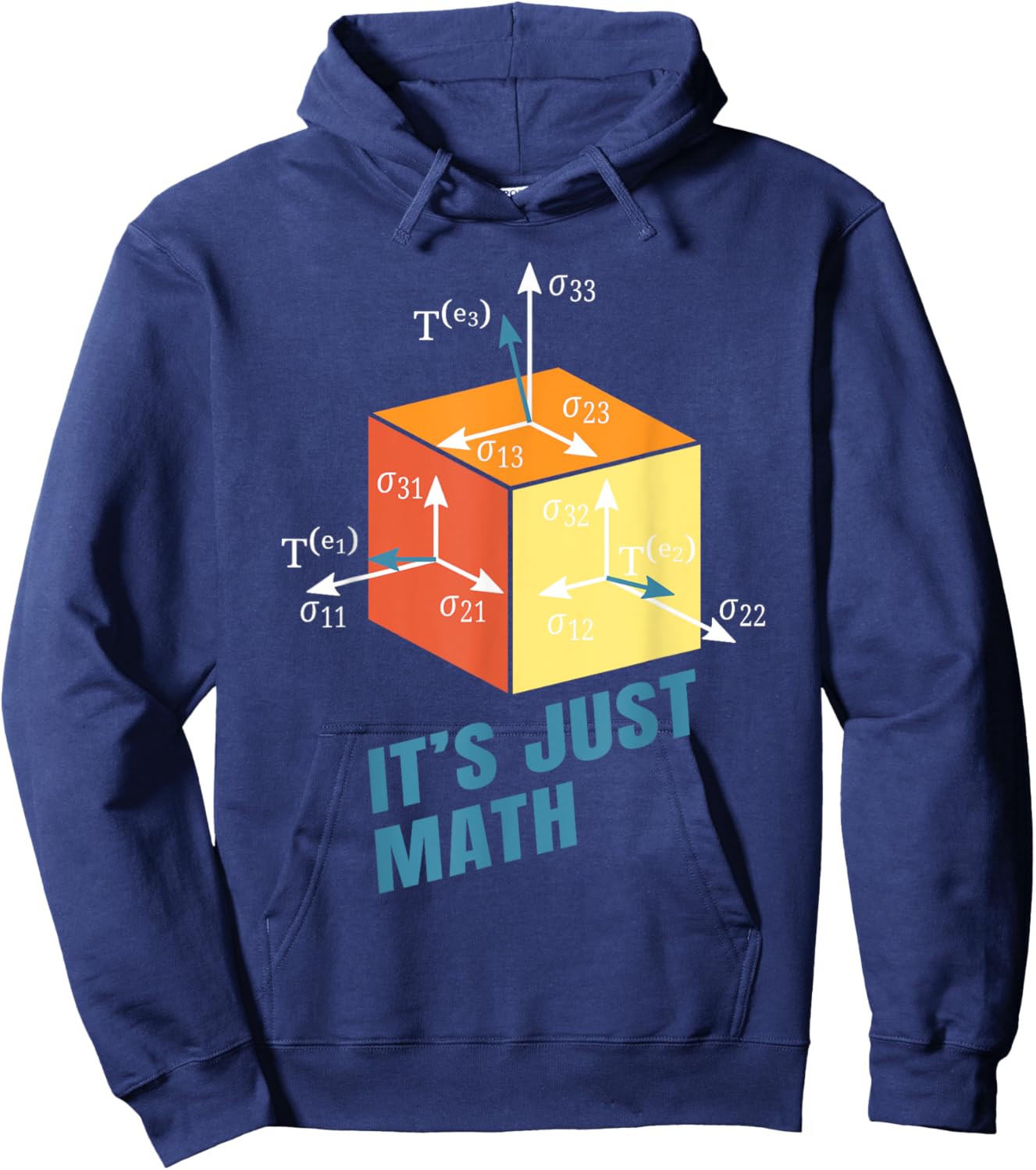 It's Just Math Hoodie - Hoodie | Navy