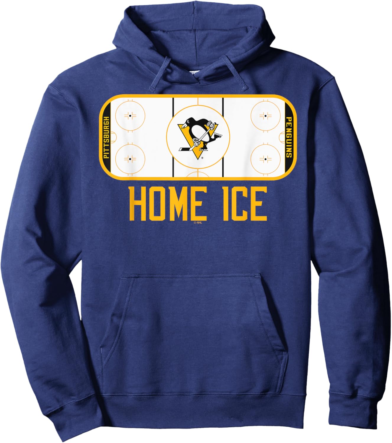 Pittsburgh Penguins Home Ice Dark Heather Hoodie - Hoodie | Navy