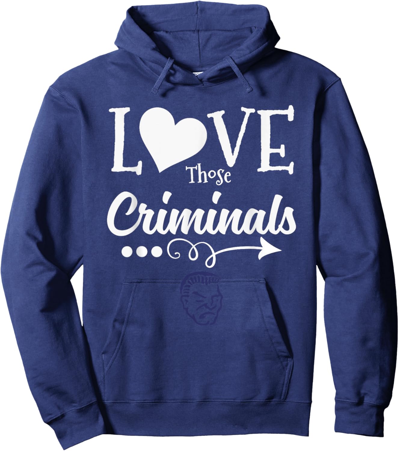 Yuma Criminals Logo Love Those HS Hoodie - Hoodie | Navy