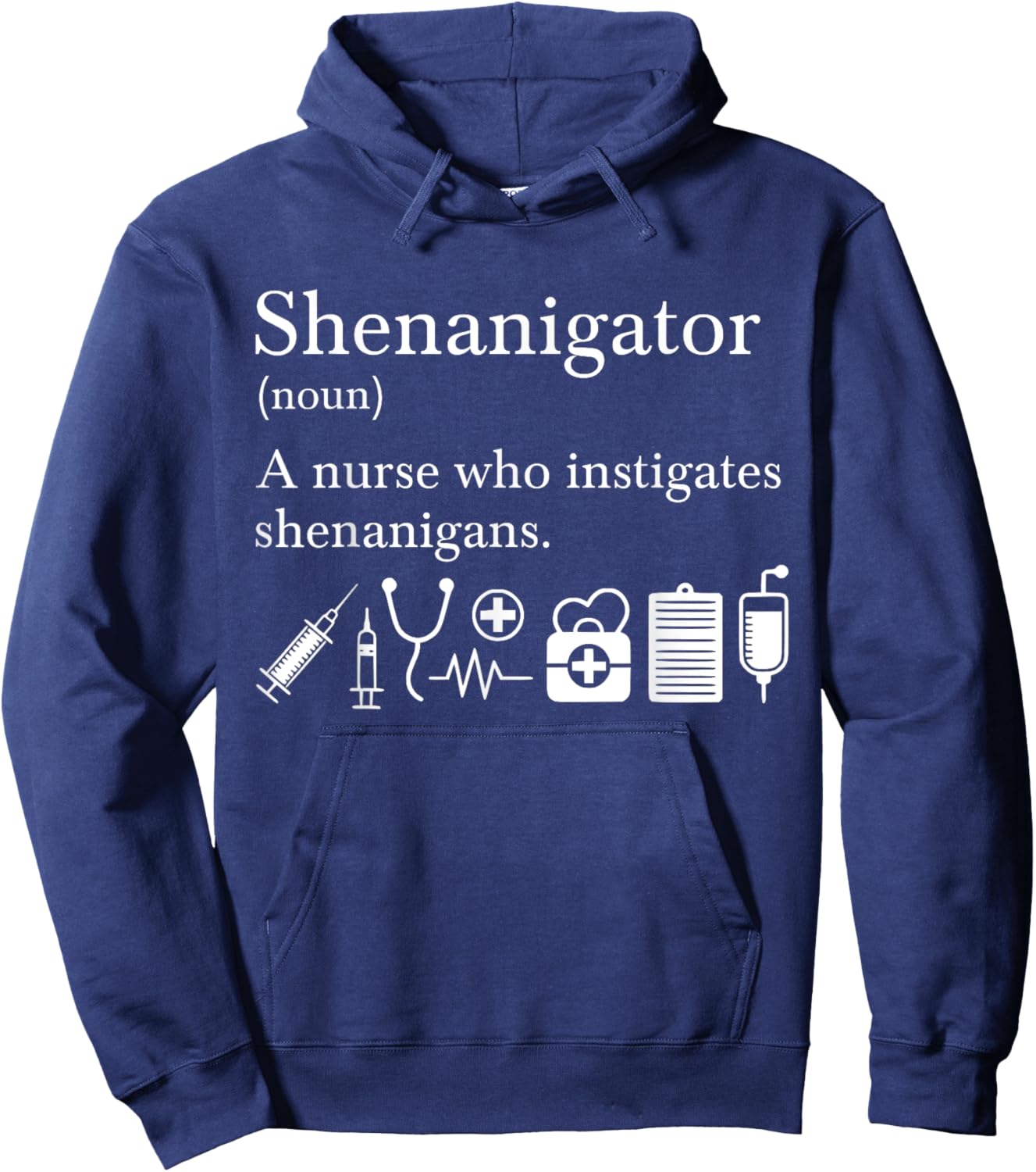 Definition Of Shenanigator Nurse Hoodie - Hoodie | Navy