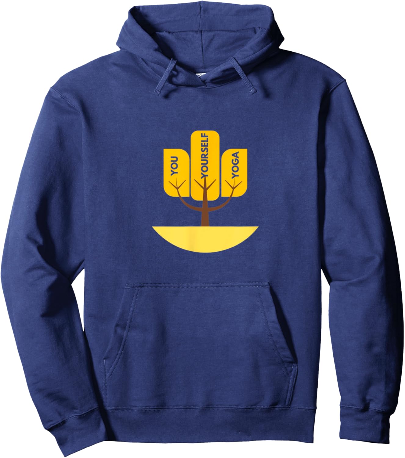You, Yourself, and Yoga Studio Logo Hoodie - Hoodie | Navy