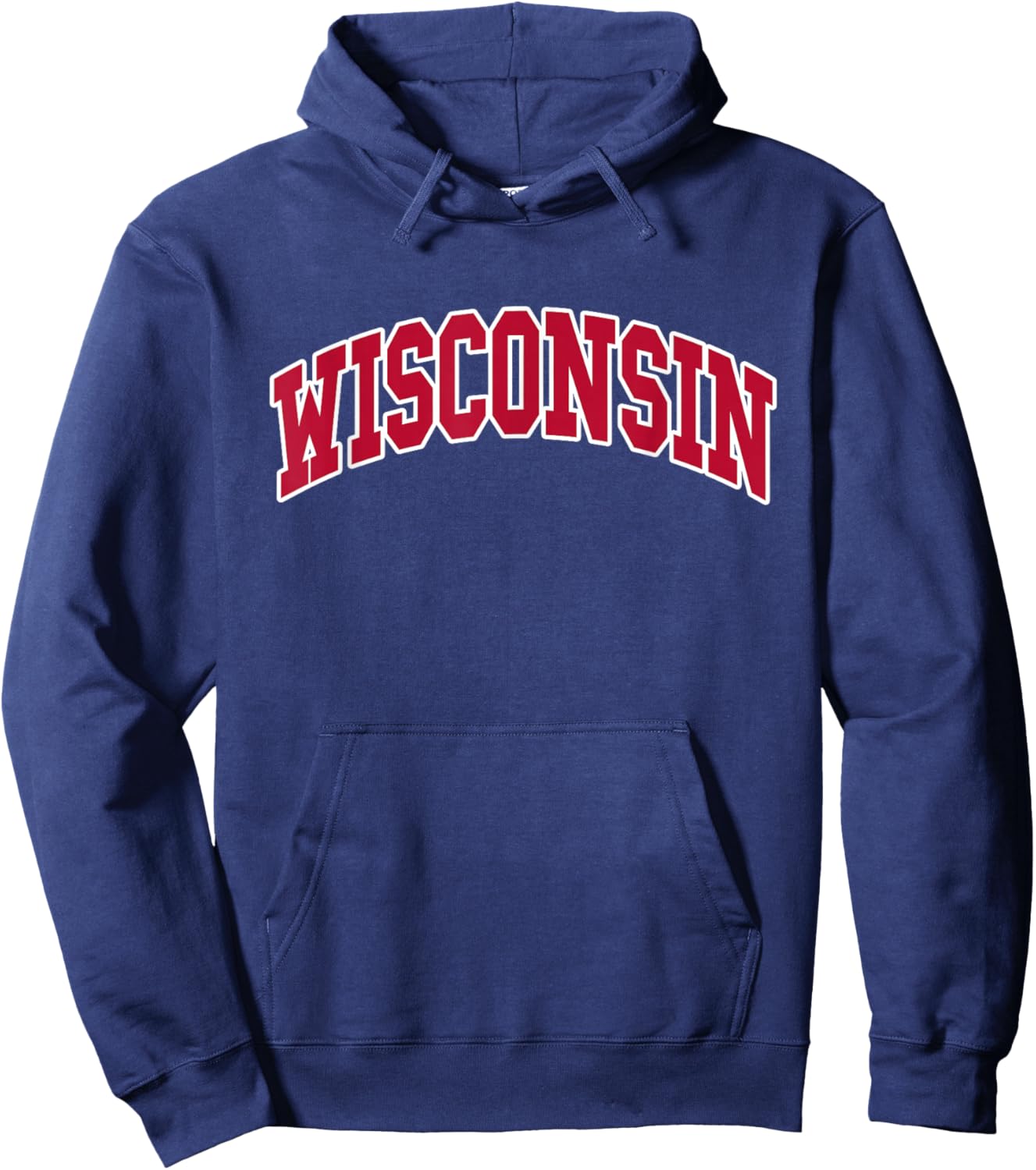 WISCONSIN - Throwback Design - Classic Hoodie - Hoodie | Navy