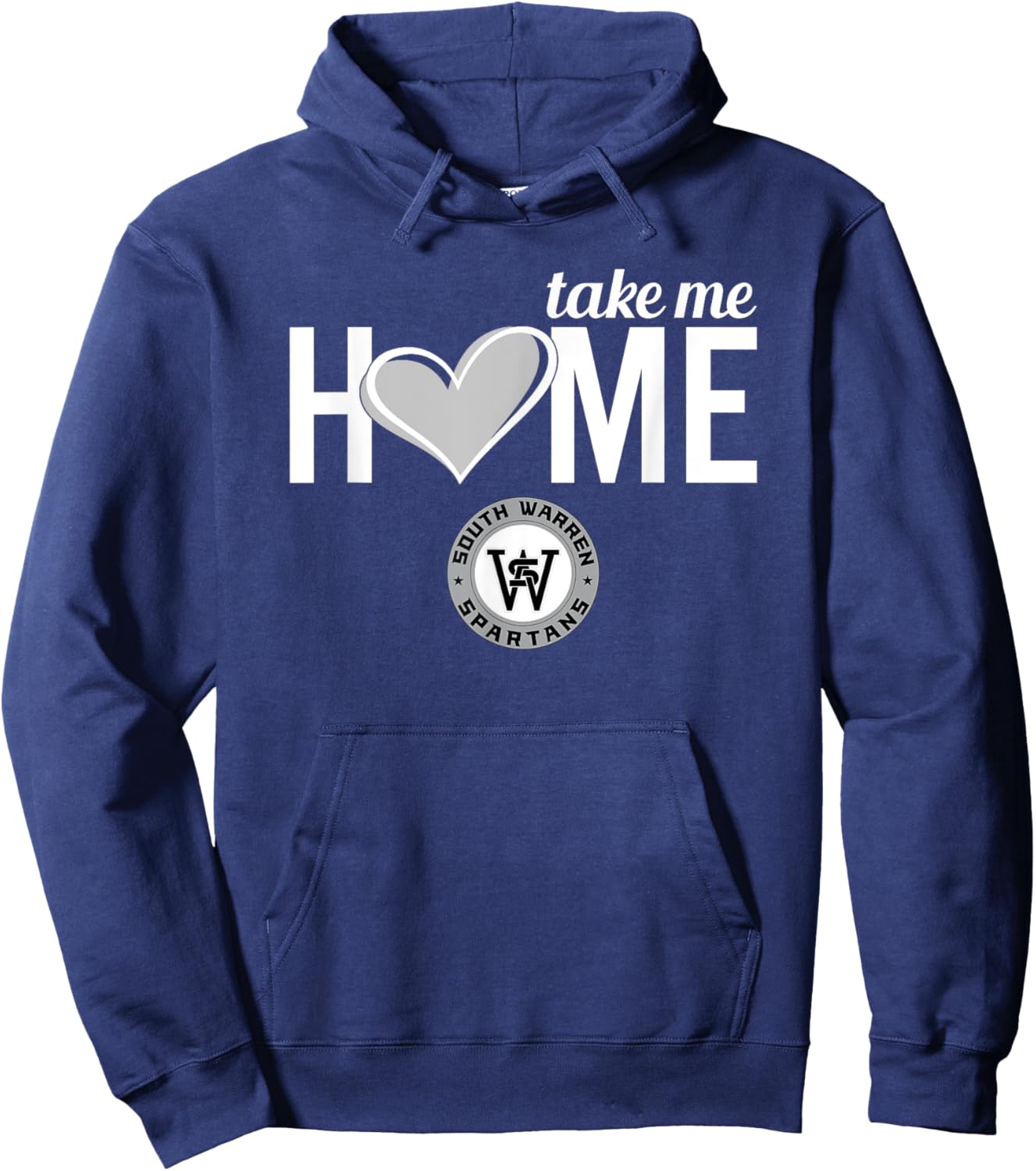 South Warren Spartans Logo Take Me Home HS Hoodie - Hoodie | Navy