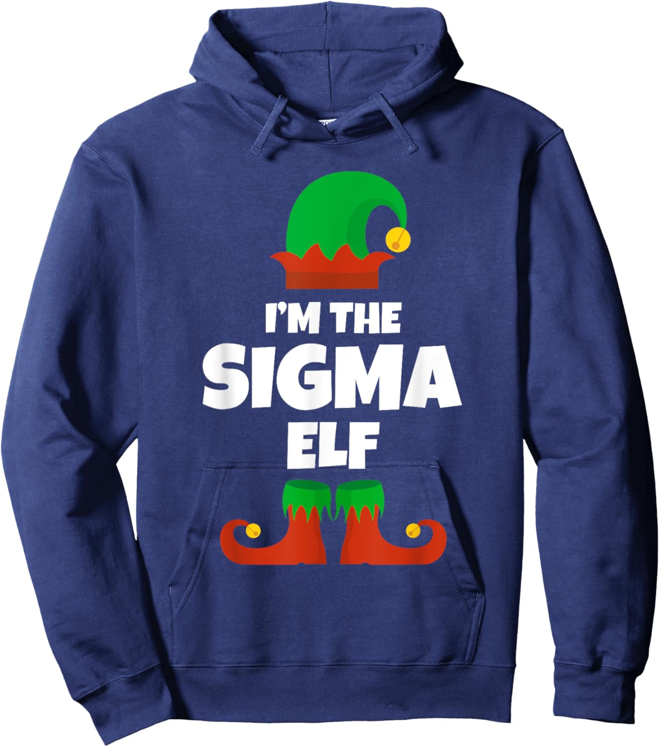 I'm The Sigma Elf Family Pajama Christmas Funny Hoodie - Hoodie | Navy