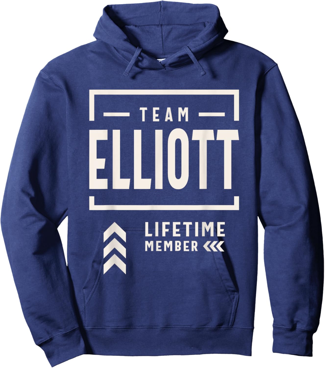Team Elliott Lifetime Member Funny Name Elliott Hoodie - Hoodie | Navy