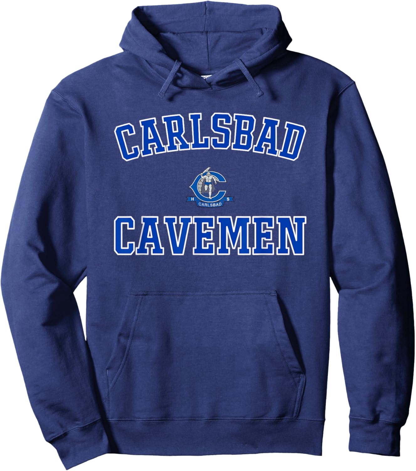 Carlsbad Cavemen Logo Varsity HS Hoodie - Hoodie | Navy
