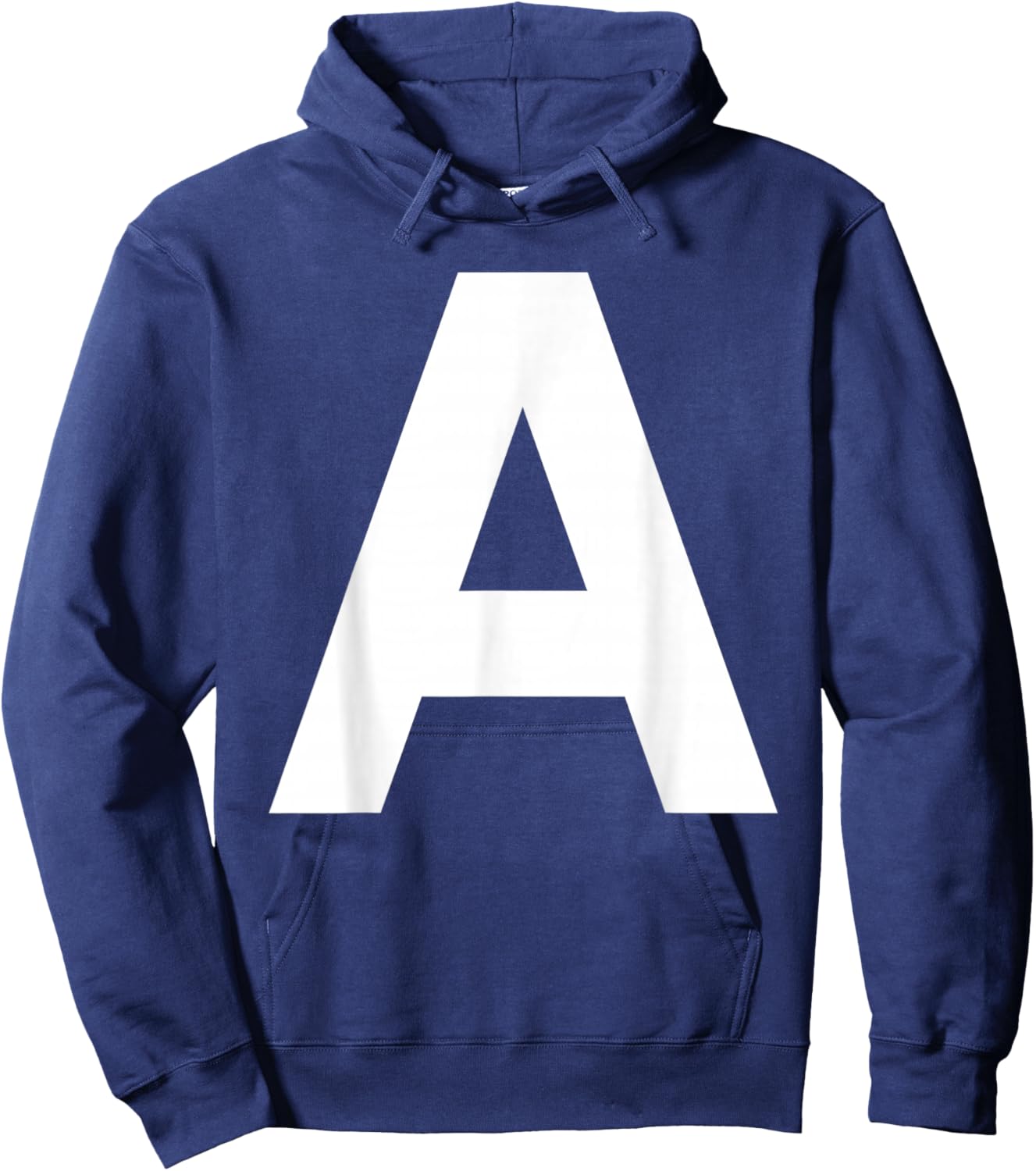 Letter A Group Matching Lazy Halloween Costume Hoodie - Hoodie | Navy