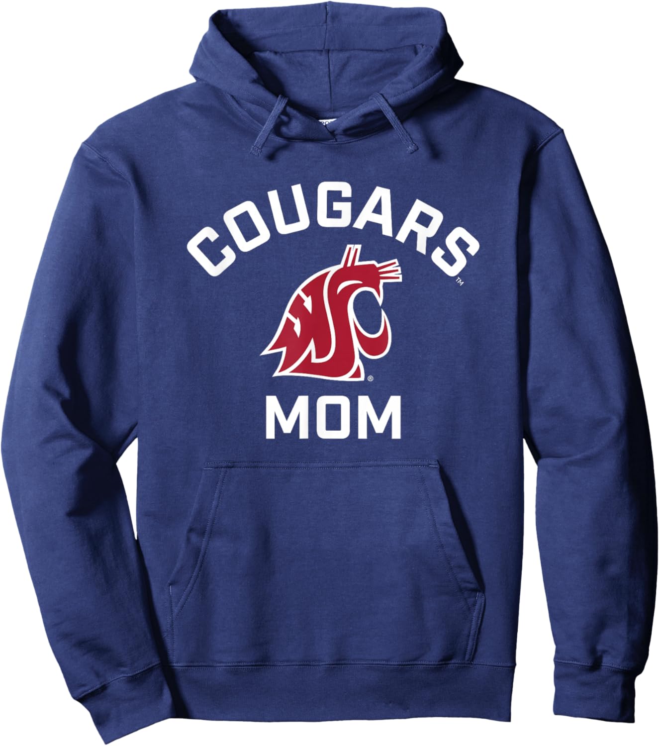 Washington State University Cougars Arched Mom Hoodie - Hoodie | Navy