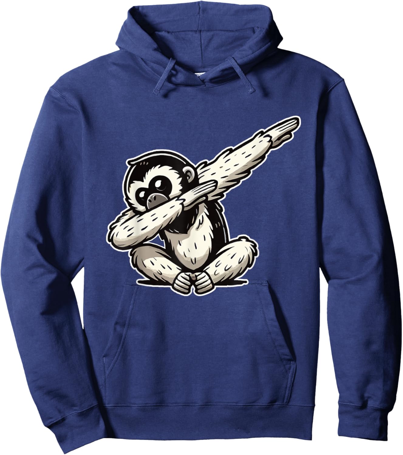 Gibbon Monkeys Funny Gibbon Monkey Hoodie - Hoodie | Navy