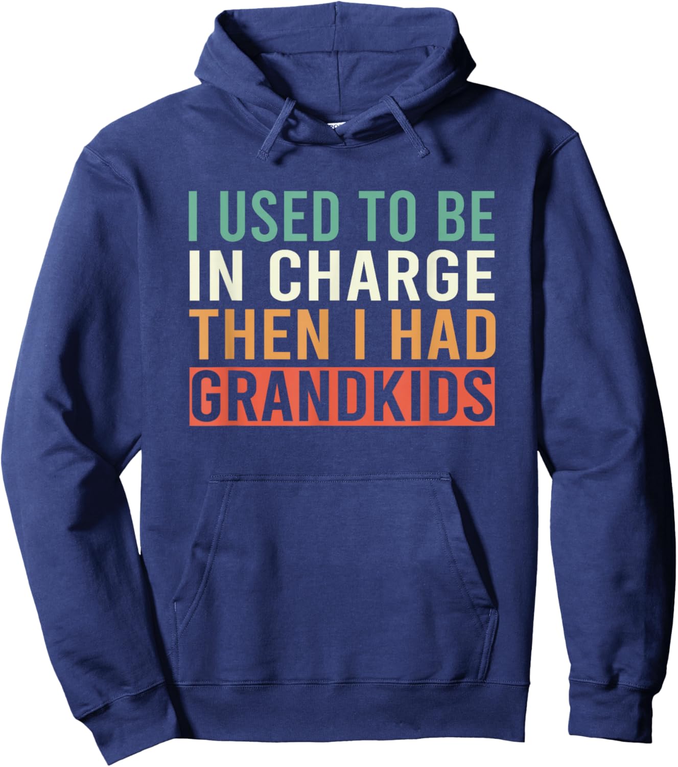 I Used to Be in Charge Then I Had Grandkids Hoodie - Hoodie | Navy