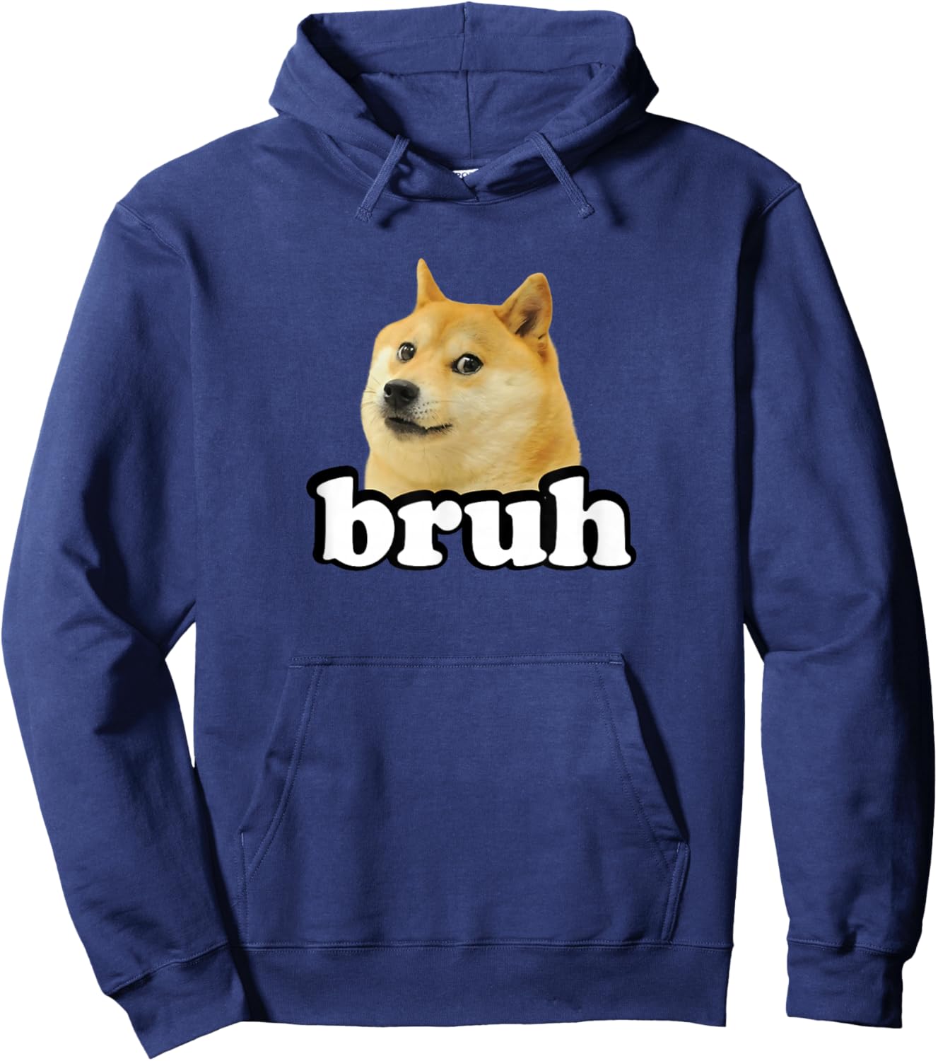 Doge Meme Lover Kids Bruh Shiba Inu Hoodie - Hoodie | Navy